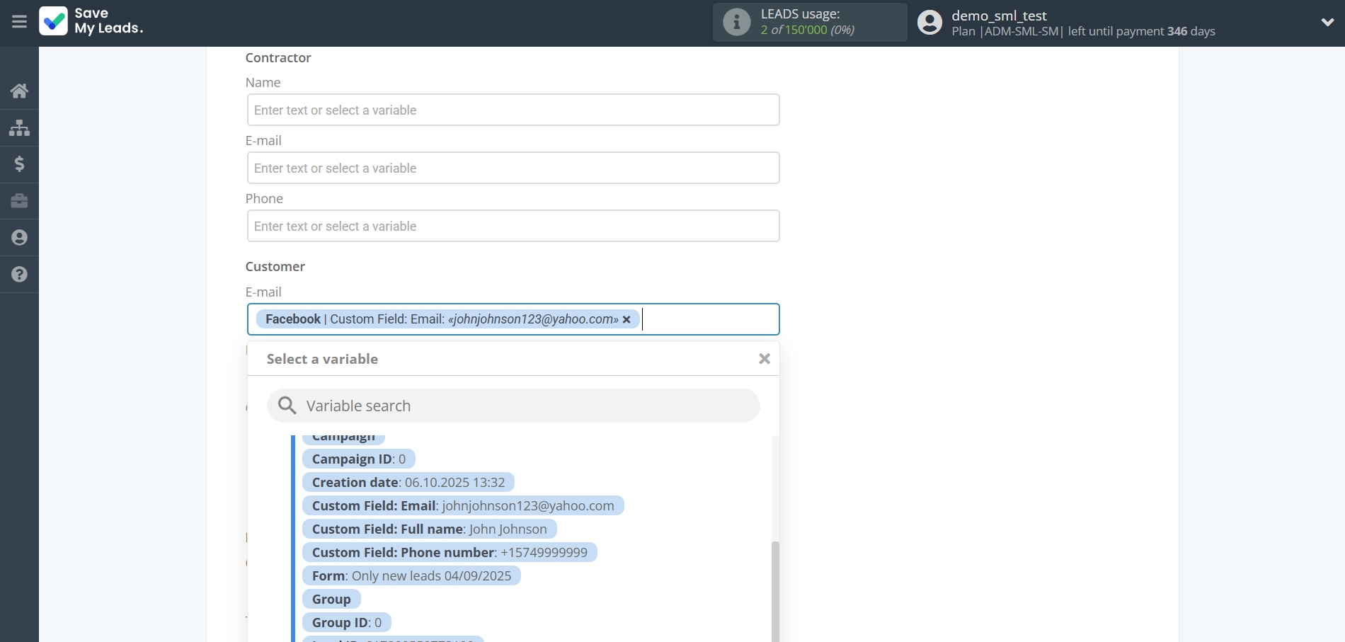 How to Connect Facebook with KeepinCRM Create Agreement | Assigning fields How to Connect Facebook with KeepinCRM Create Agreement | Assigning fields