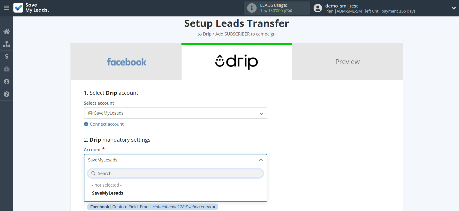 How to Connect Facebook with Drip Add Subscribers to campaign | Assigning fields How to Connect Facebook with Drip Add Subscribers to campaign | Assigning fields