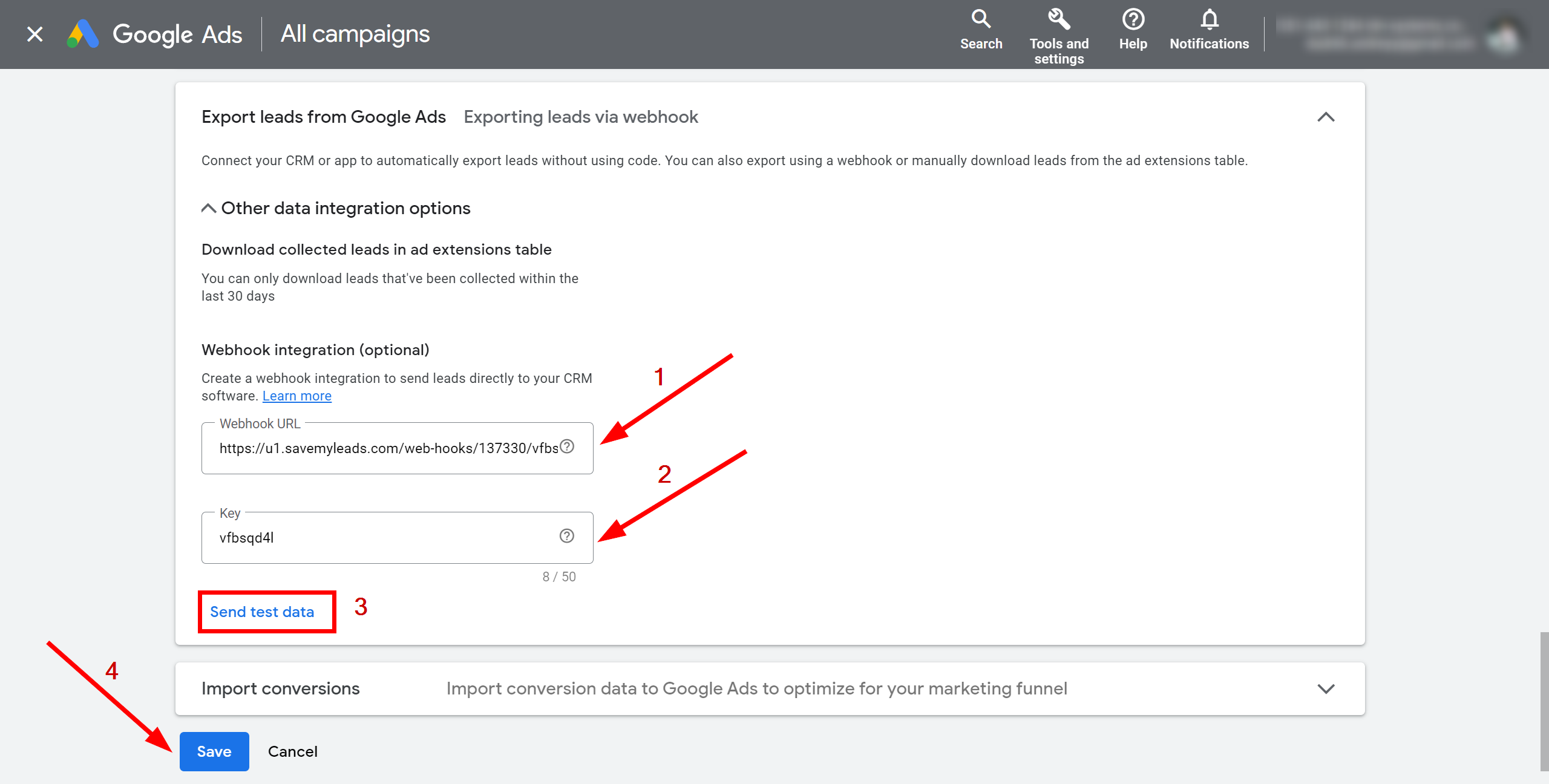 How to Connect Google Lead Form with KeyCRM Create Customer | Data Source account connection