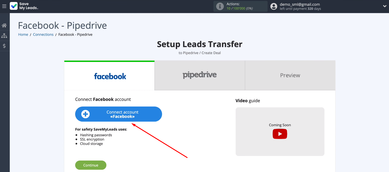 Facebook and Pipedrive integration | Connect FB account