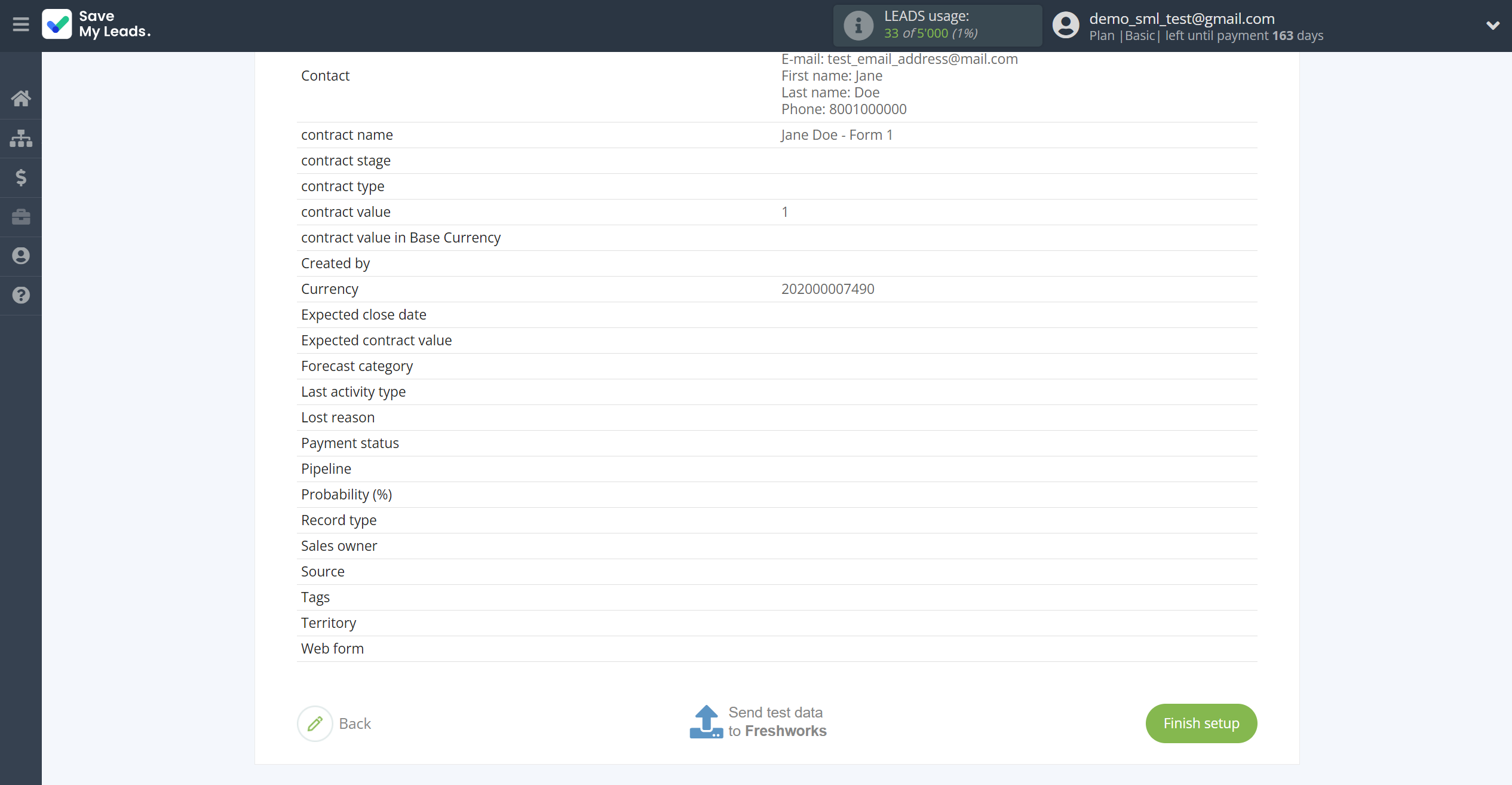 How to Connect TikTok with Freshworks Create Deal | Test data