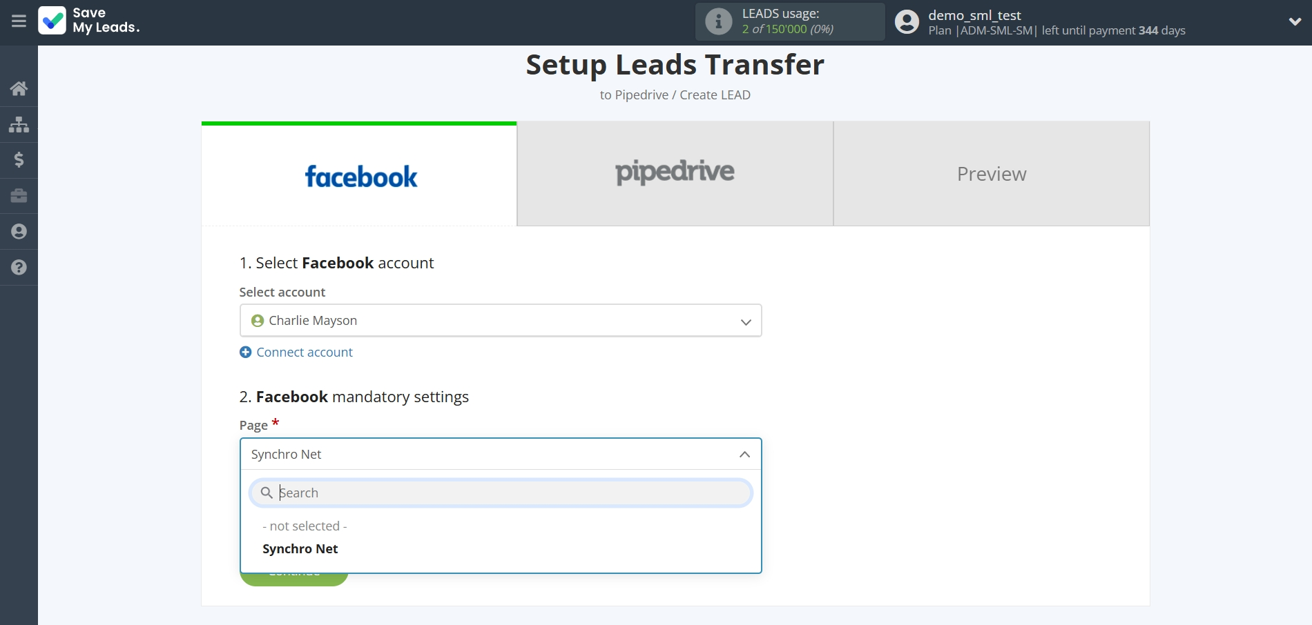 How to Connect Facebook with Pipedrive Create Lead | Data Source account connection How to Connect Facebook with Pipedrive Create Lead | Data Source account connection