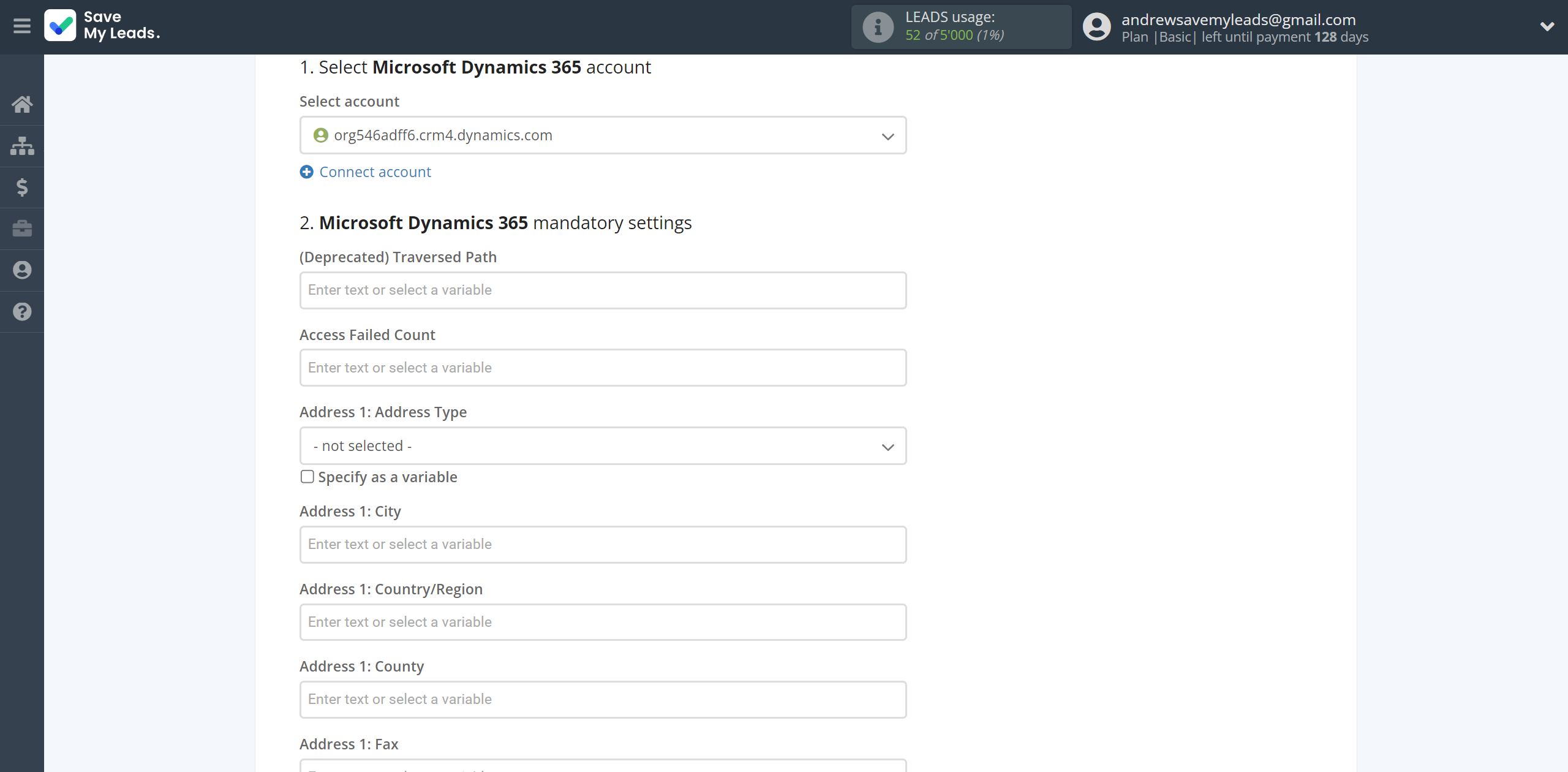 How to Connect TikTok with Microsoft Dynamics 365 Create Contacts | Assigning fields