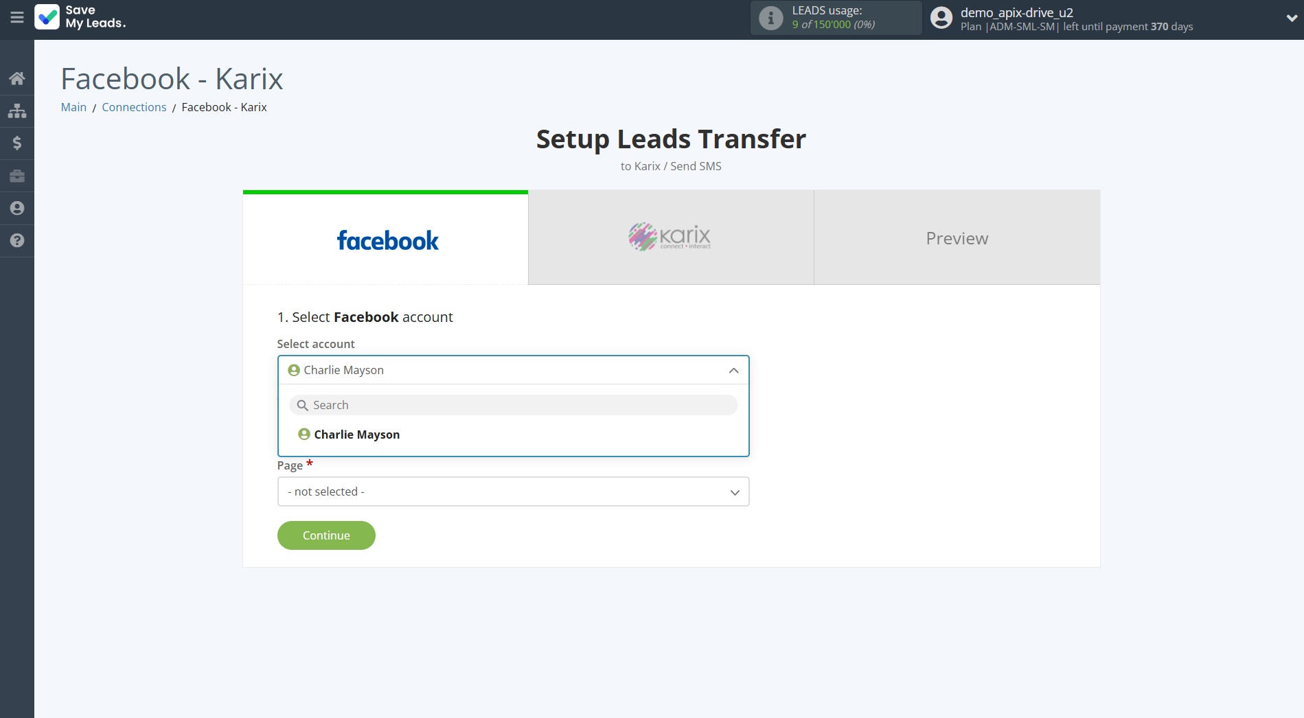 How to Connect Facebook with Karix | Data Source account selection How to Connect Facebook with Karix | Data Source account selection