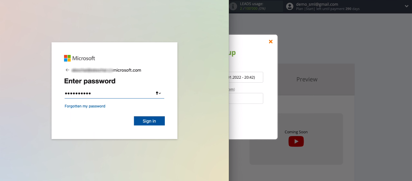 Facebook and Microsoft Dynamics 365 integration | Enter password Facebook and Microsoft Dynamics 365 integration | Enter password