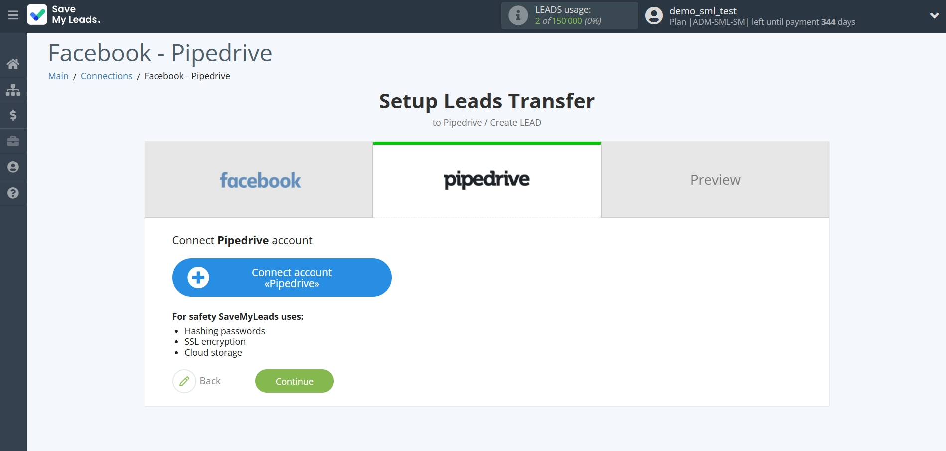 How to Connect Facebook with Pipedrive Create Lead | Data Destination account connection How to Connect Facebook with Pipedrive Create Lead | Data Destination account connection