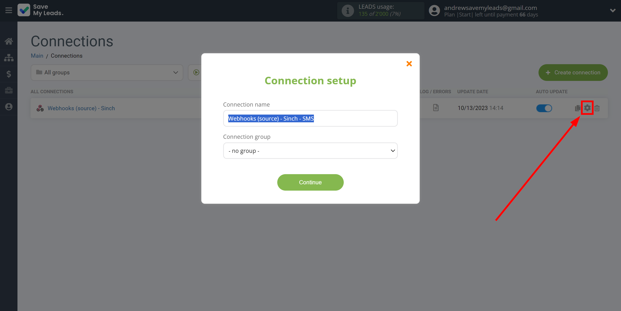 How to Connect Webhooks with Sinch | Name and group connection