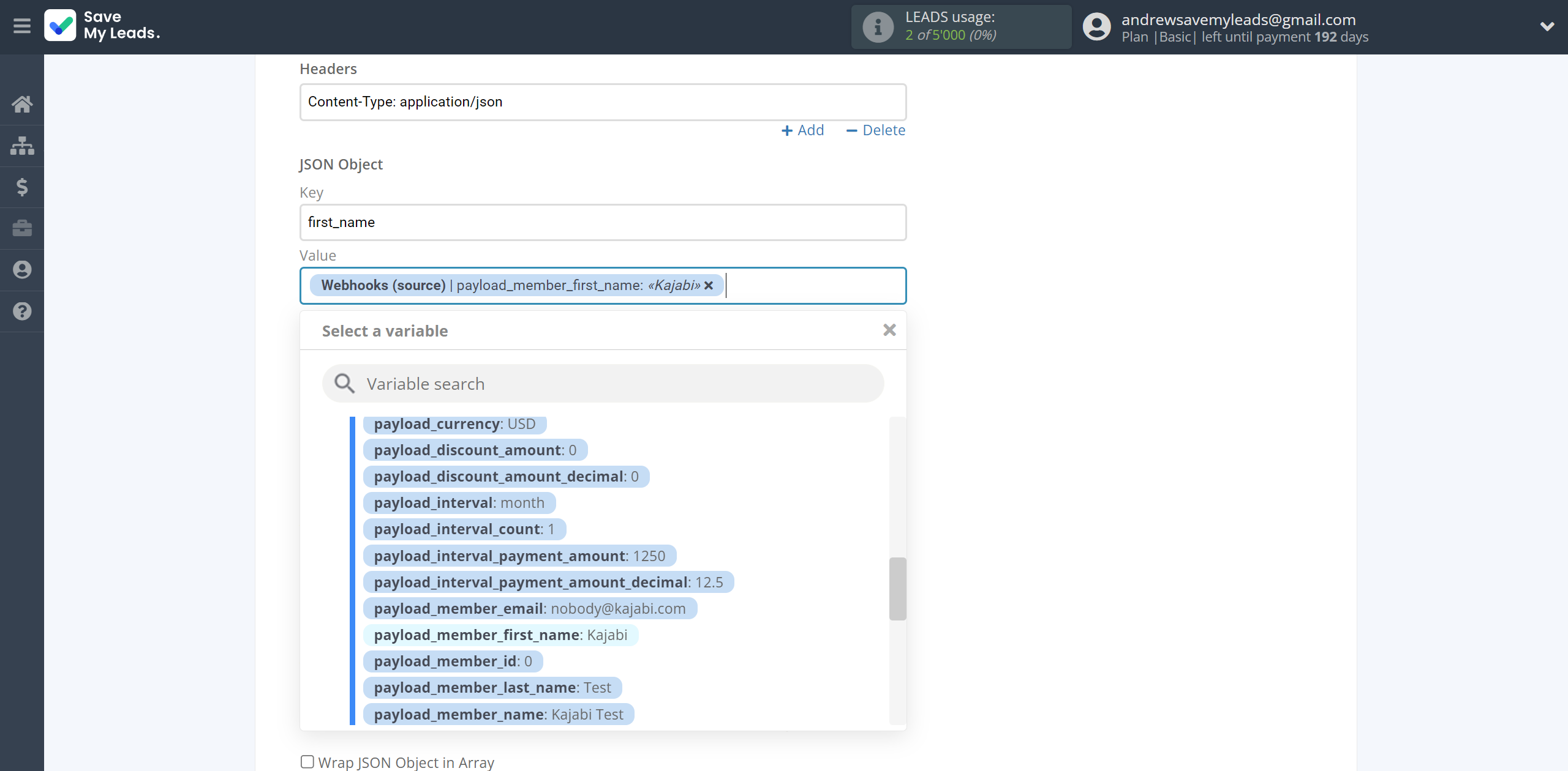 How to Connect Webhooks with JSON | Assigning fields