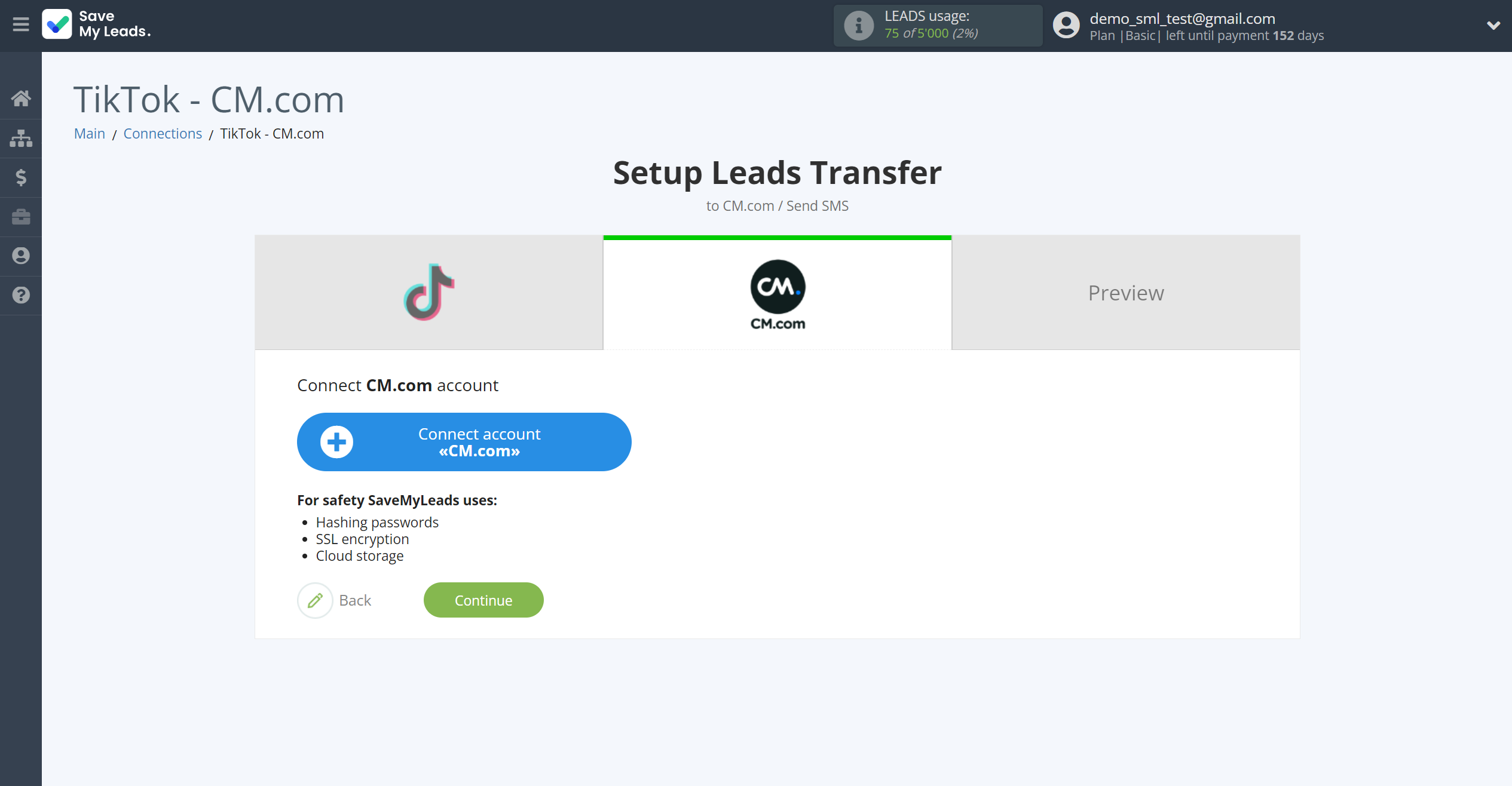 How to Connect TikTok with CM.com | Data Destination account connection