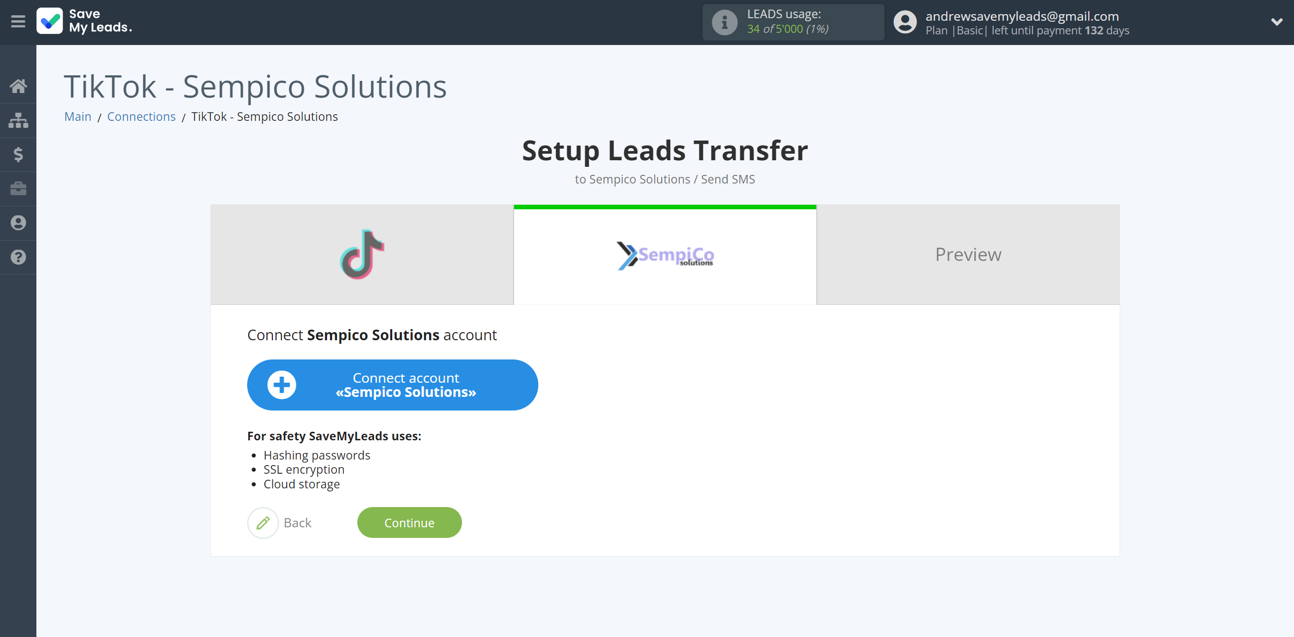 How to Connect TikTok with Sempico Solutions | Data Destination account connection