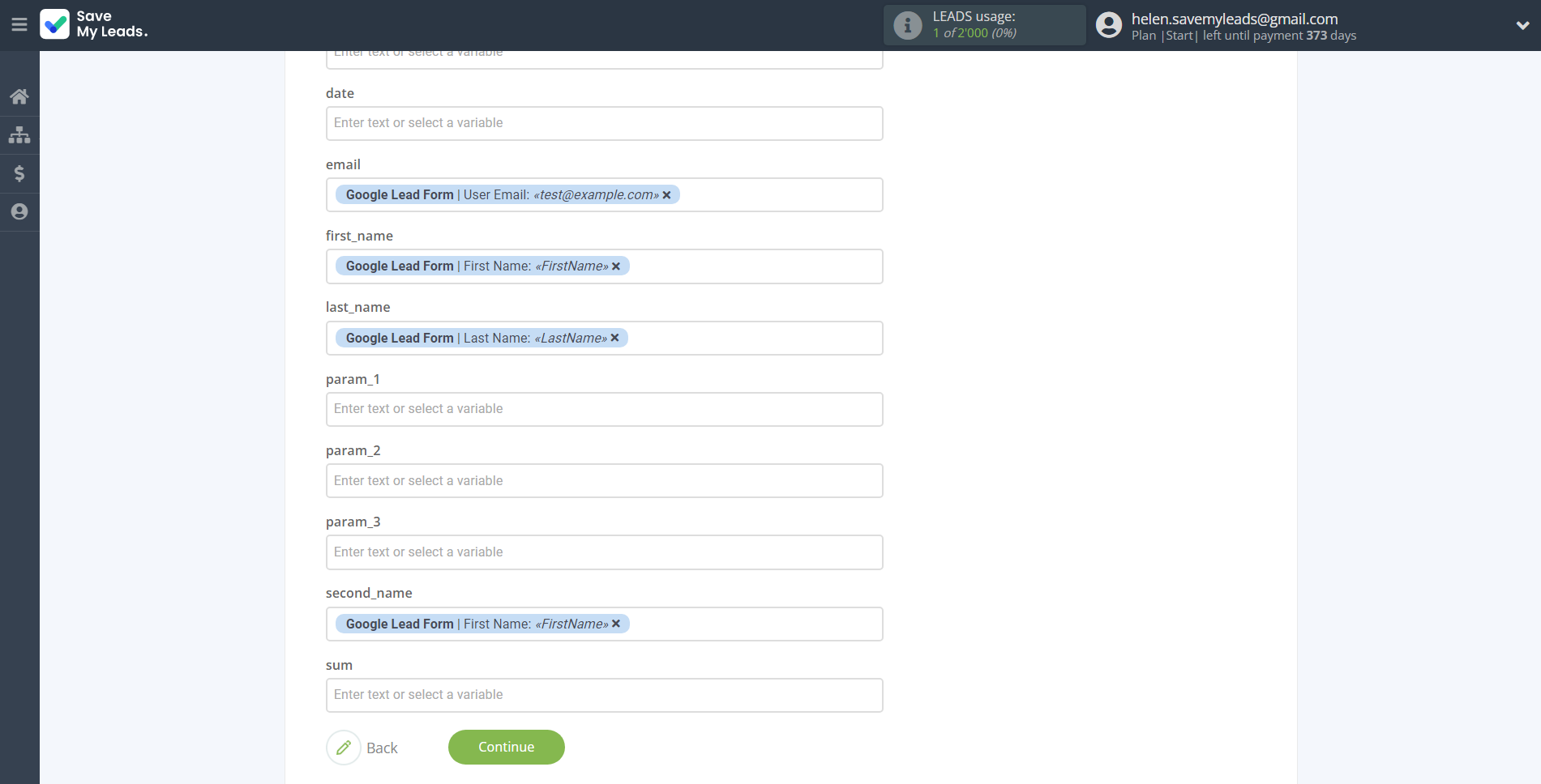 How to Connect Google Lead Form with Messaggio | Assigning fields