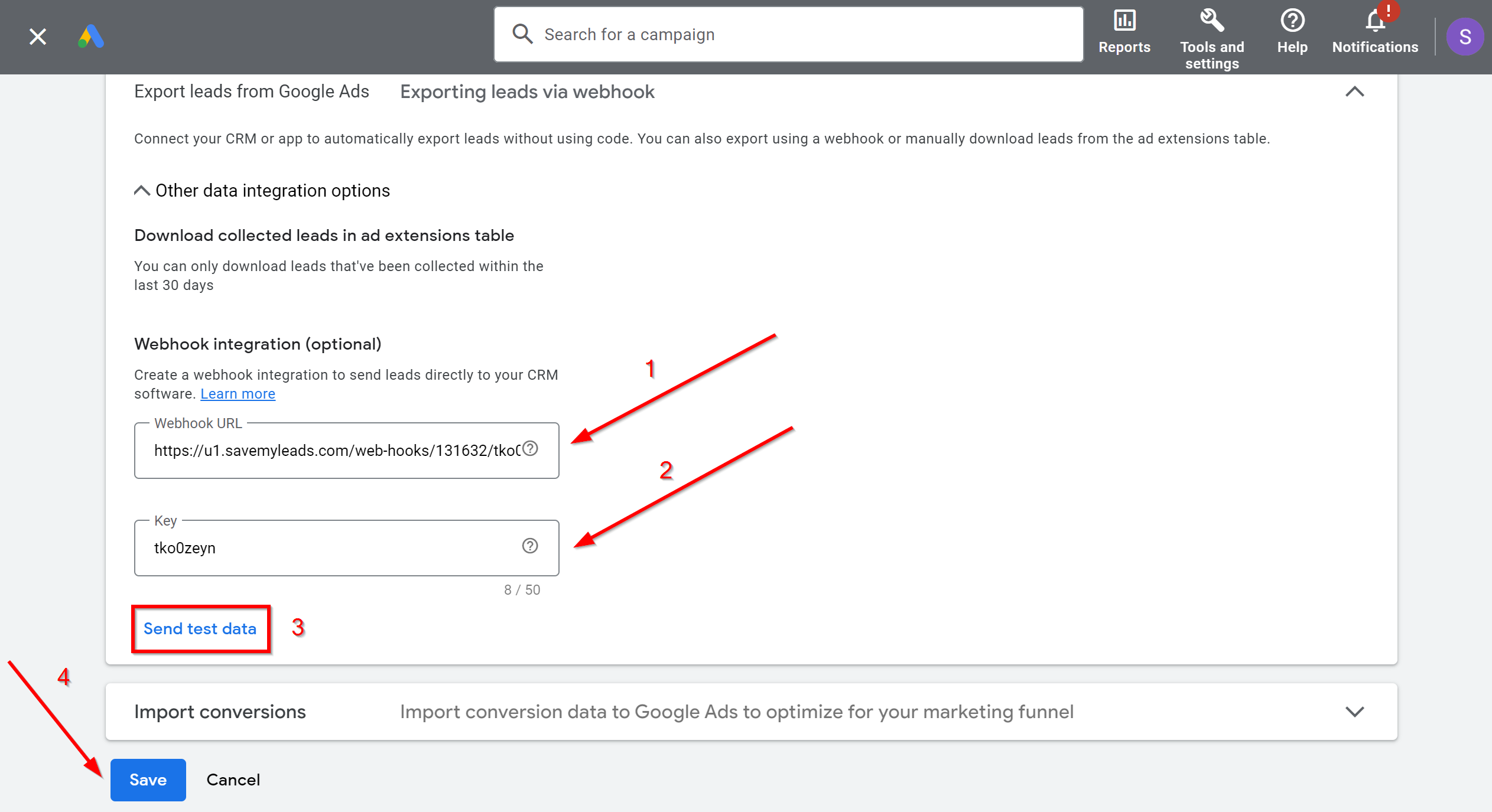 How to Connect Google Lead Form with MoonMail | Data Source account connection