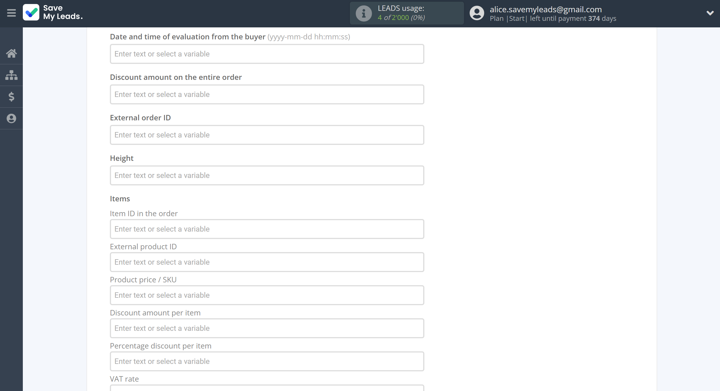 How to Connect Google Lead Form with Simla Create Order | Assigning fields