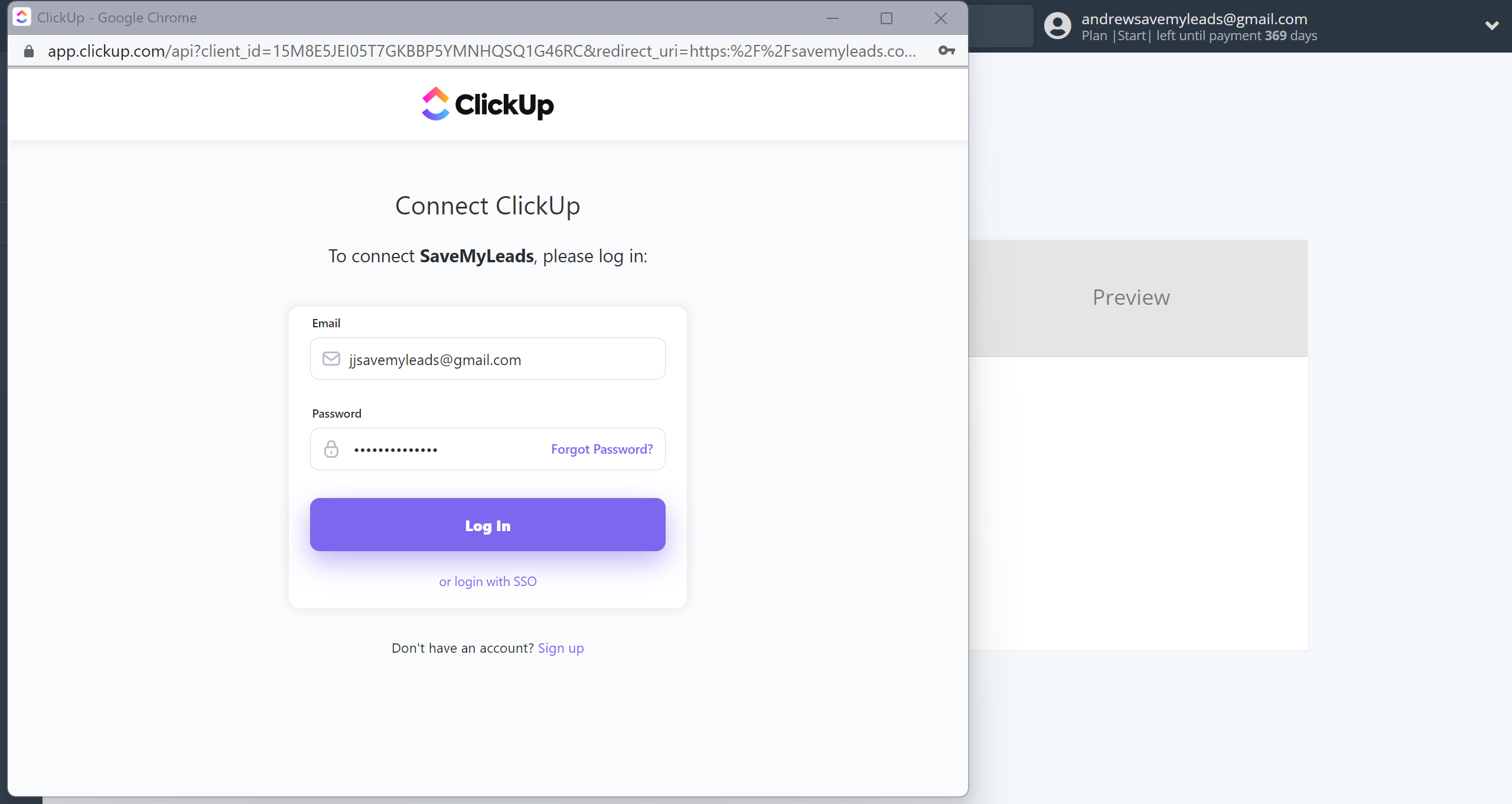 How to Connect Webhooks with ClickUp | Data Destination account connection