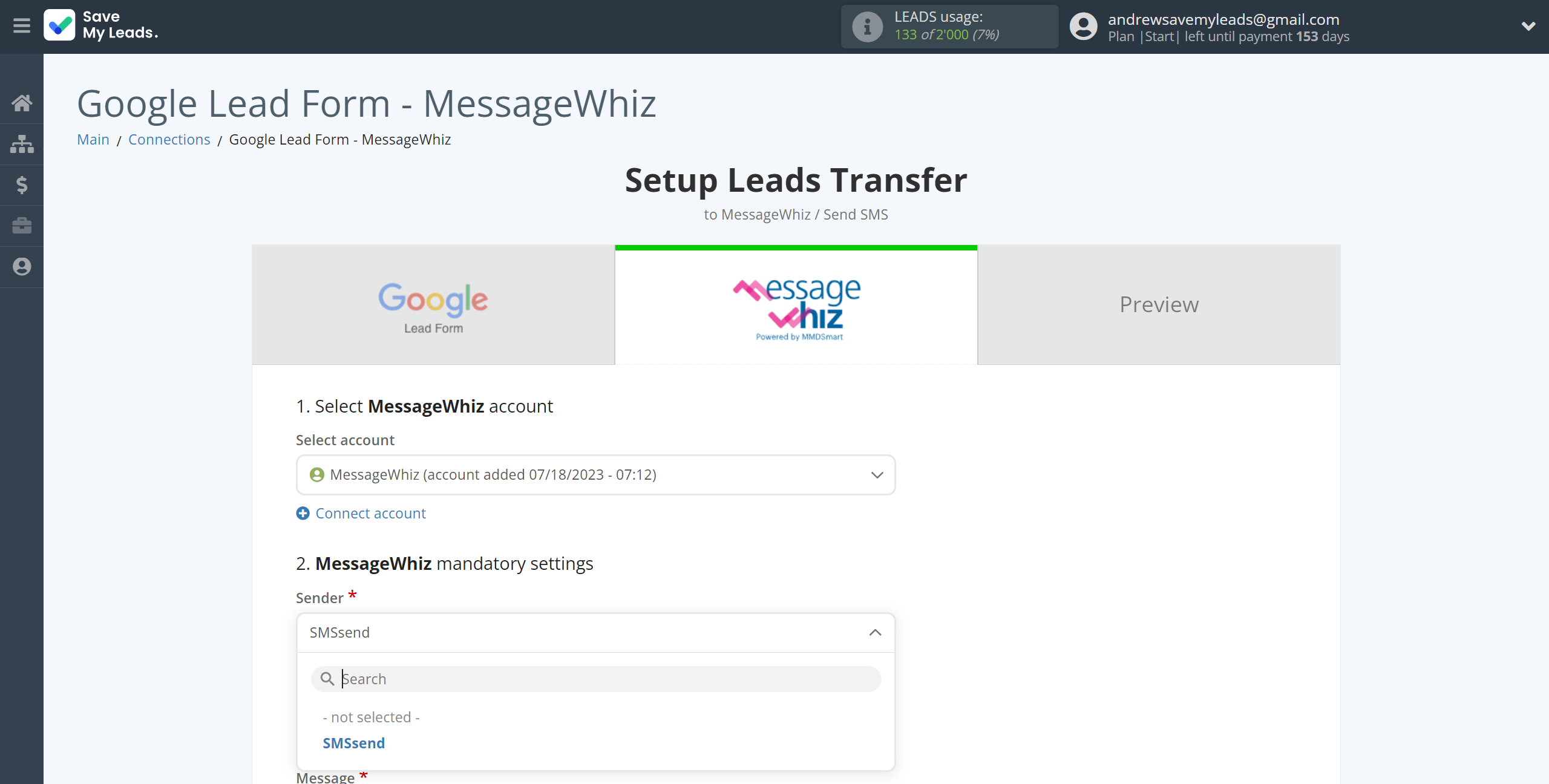 How to Connect Google Lead Form with MessageWhiz | Assigning fields