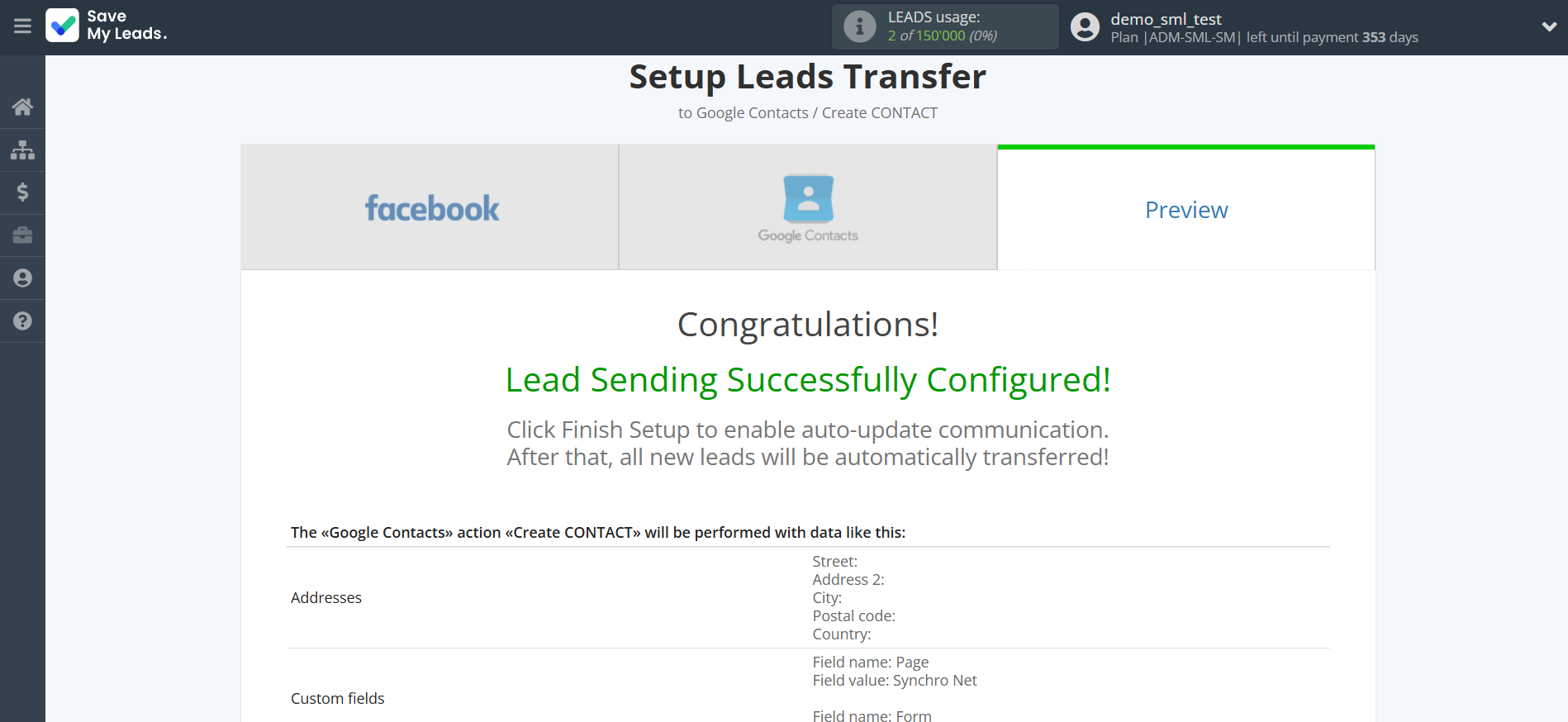 How to Connect Facebook with Google Contacts | Test data How to Connect Facebook with Google Contacts | Test data