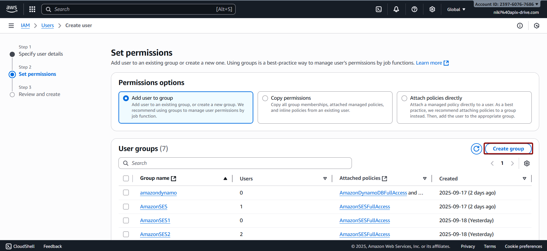 How to Connect Facebook with Amazon SES | Data Destination account connection