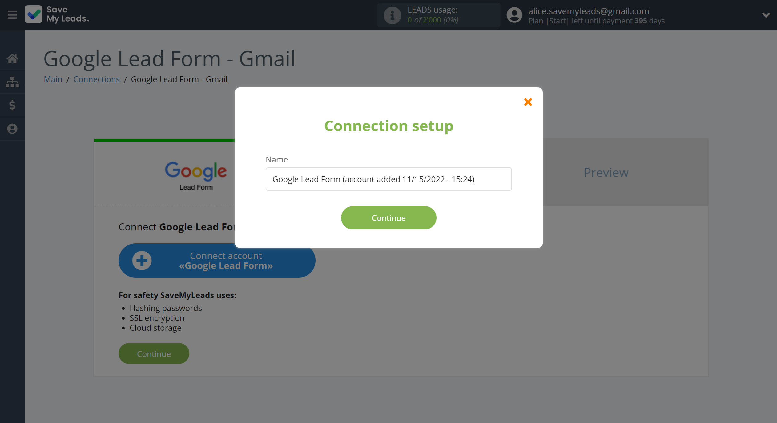 How to Connect Google Lead Form with Gmail |&nbsp;Data Source account connection