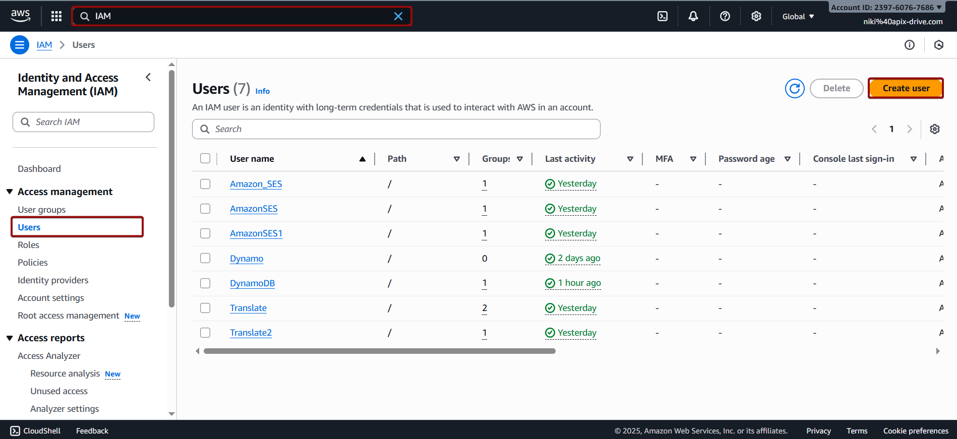 How to Connect Facebook with Amazon SES | Data Destination account connection