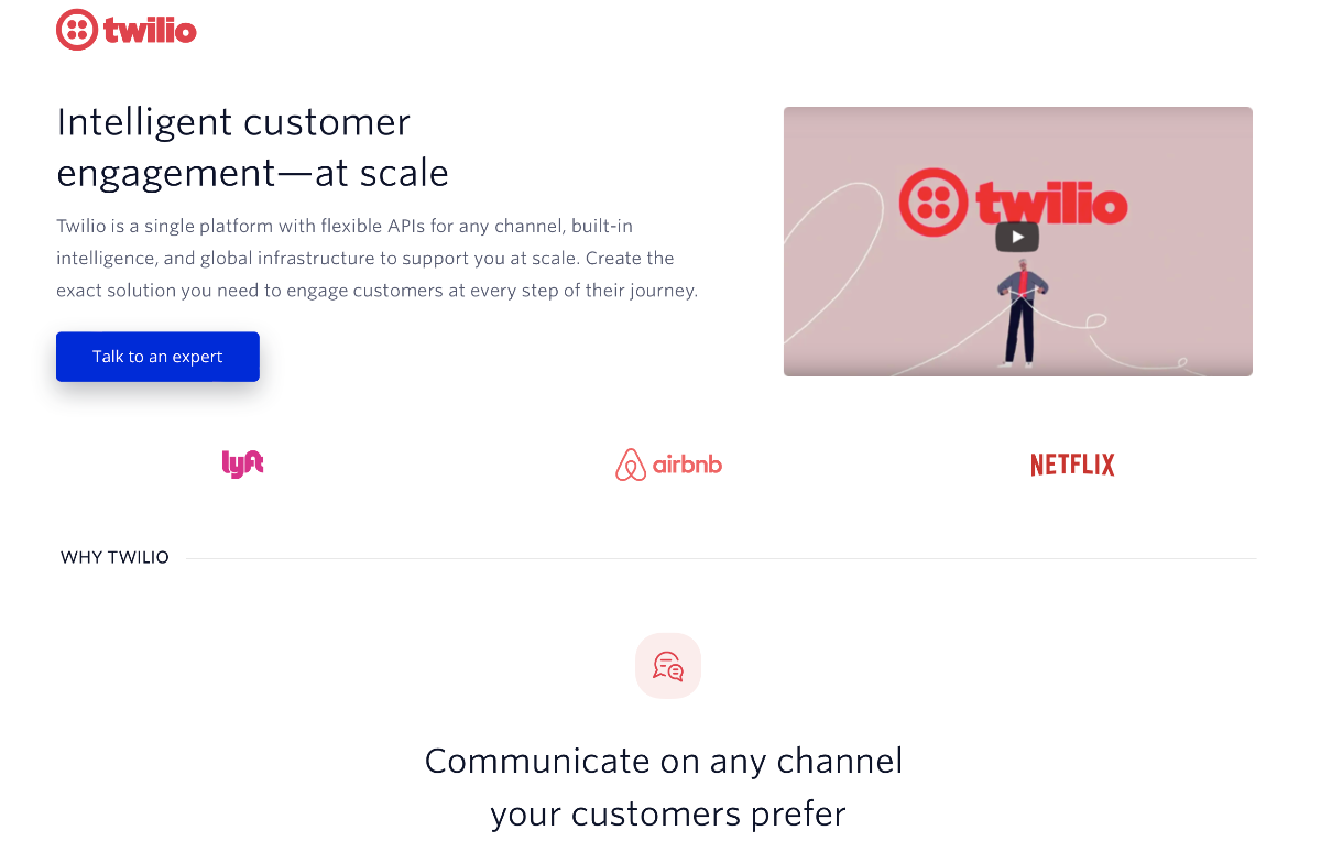 Twilio&nbsp;is an American cloud-based business communications software company
