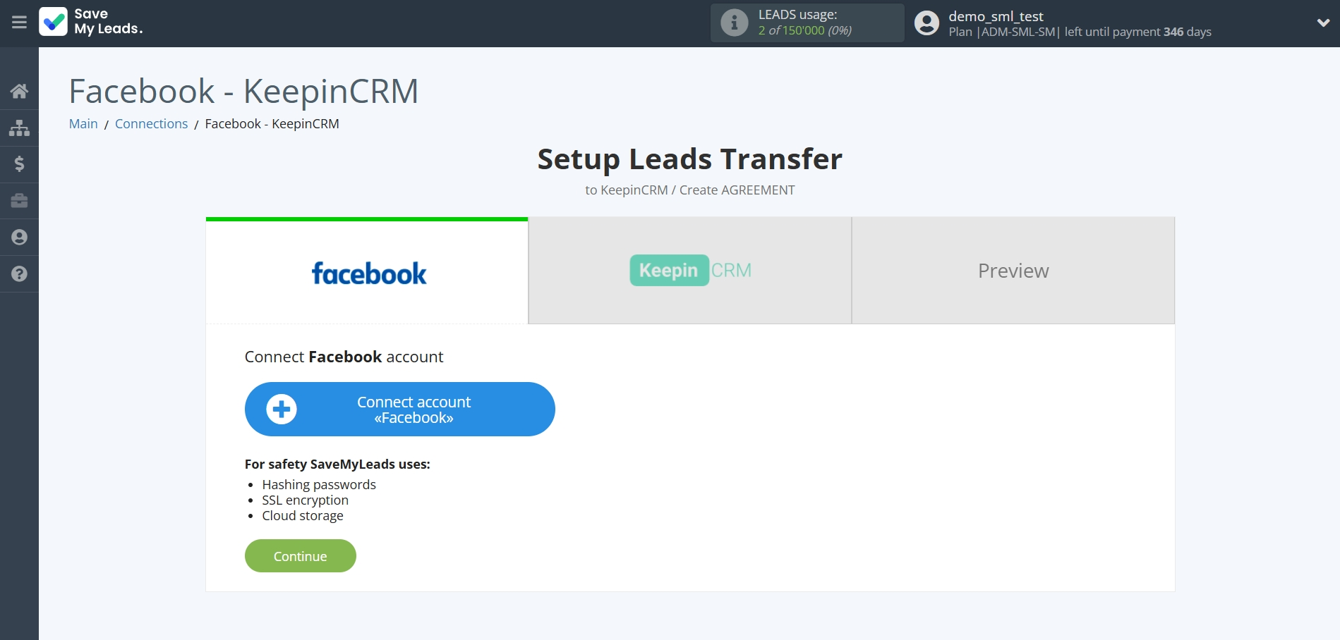 How to Connect Facebook with KeepinCRM Create Agreement | Data Source account connection How to Connect Facebook with KeepinCRM Create Agreement | Data Source account connection