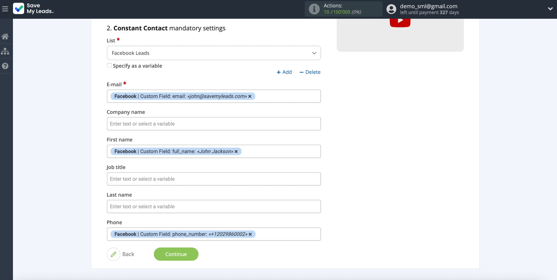 Setting up Constant Contact, part 2 Setting up Constant Contact, part 2 