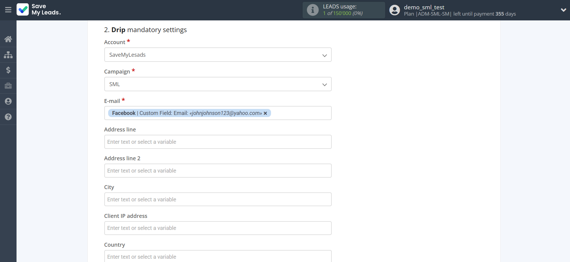How to Connect Facebook with Drip Add Subscribers to campaign | Assigning fields How to Connect Facebook with Drip Add Subscribers to campaign | Assigning fields