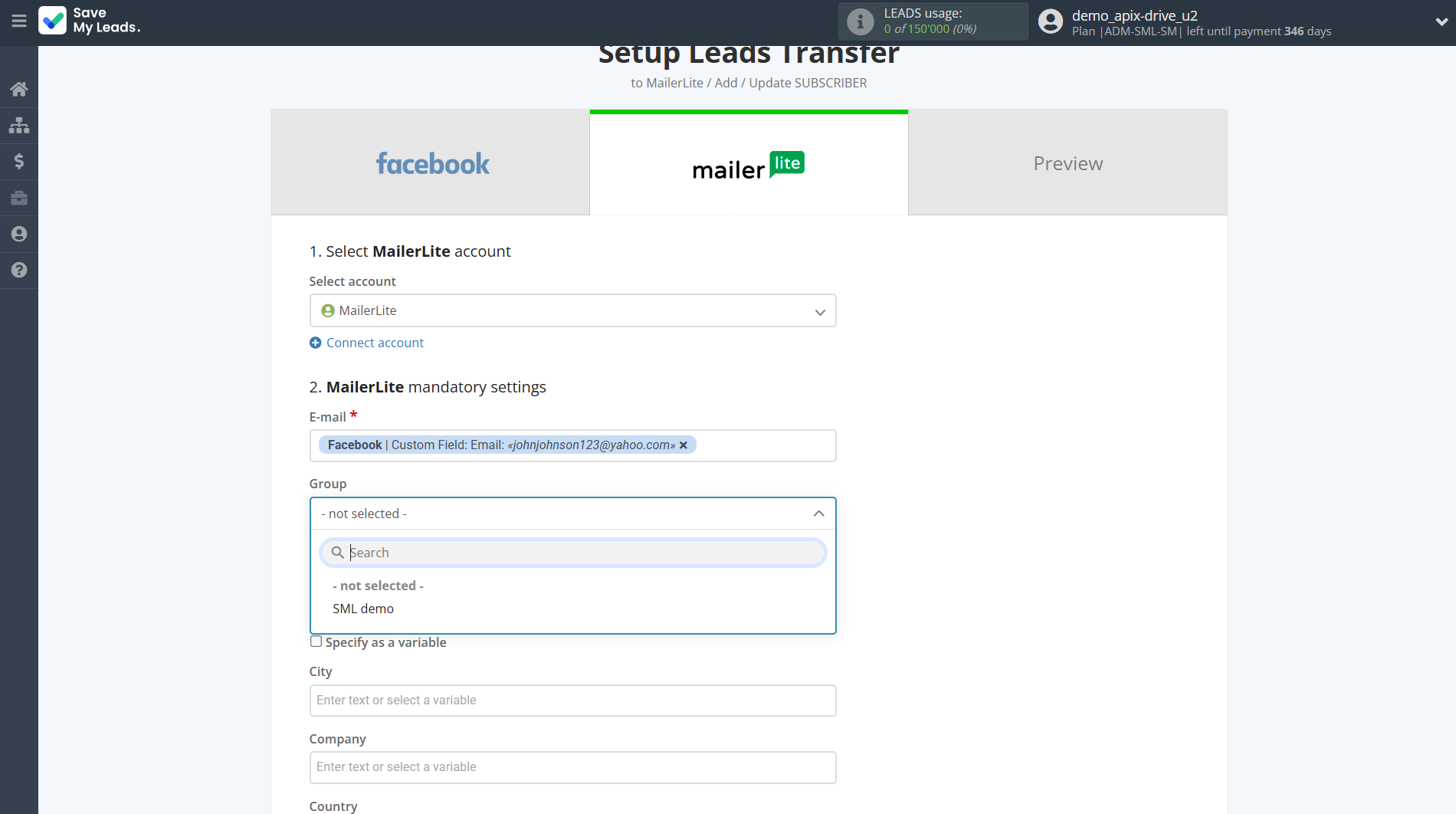 How to Connect Facebook with MailerLite | Assigning fields How to Connect Facebook with MailerLite | Assigning fields