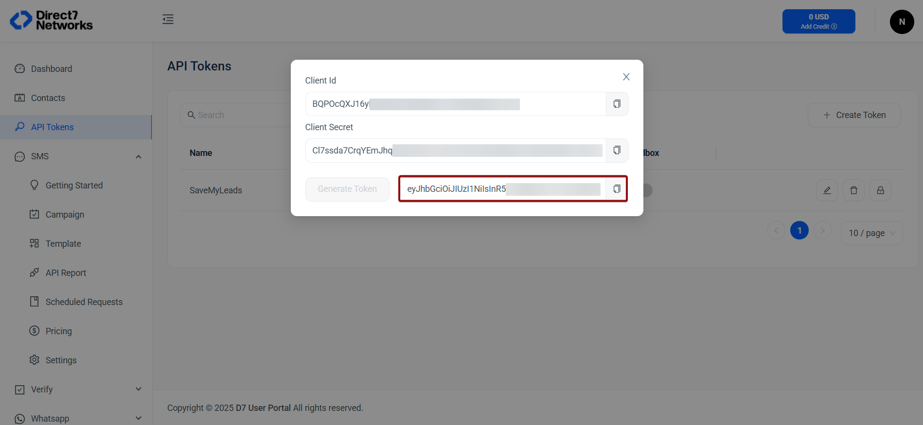 How to Connect Facebook with D7 Networks | Data Destination account connection