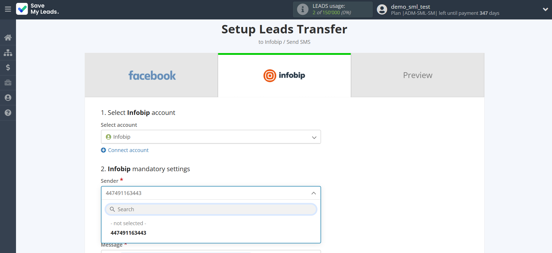 How to Connect Facebook with Infobip | Assigning fields How to Connect Facebook with Infobip | Assigning fields