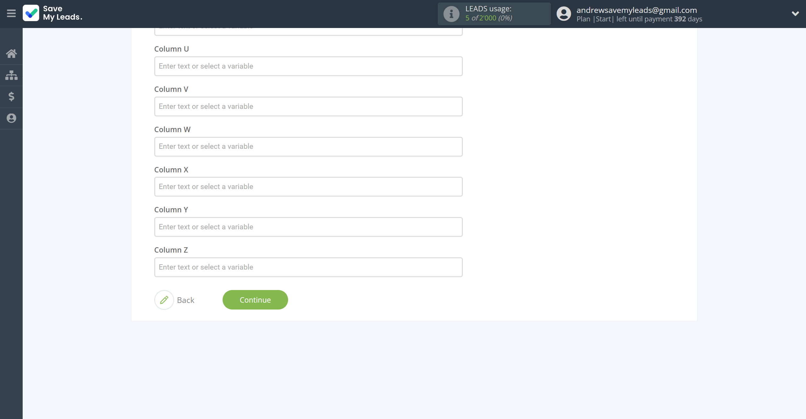 How to Connect Webhooks with Google Sheets | Assigning fields