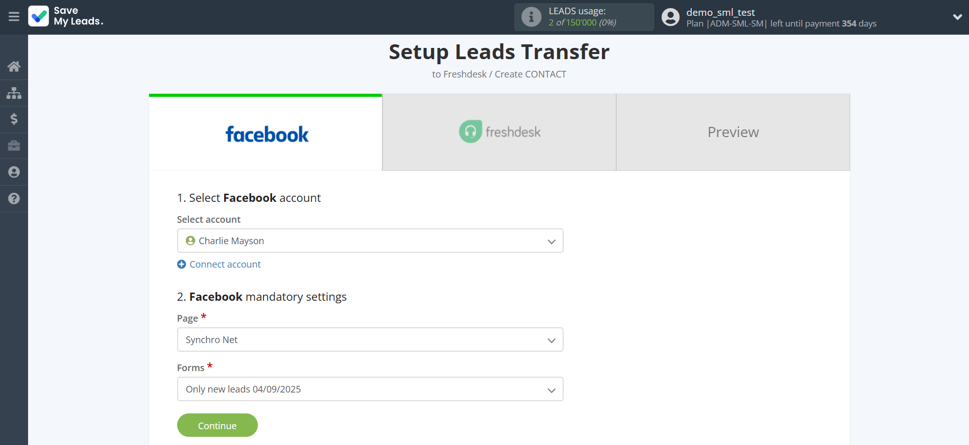 How to Connect Facebook with Freshdesk Create Contacts | Data Source account connection How to Connect Facebook with Freshdesk Create Contacts | Data Source account connection