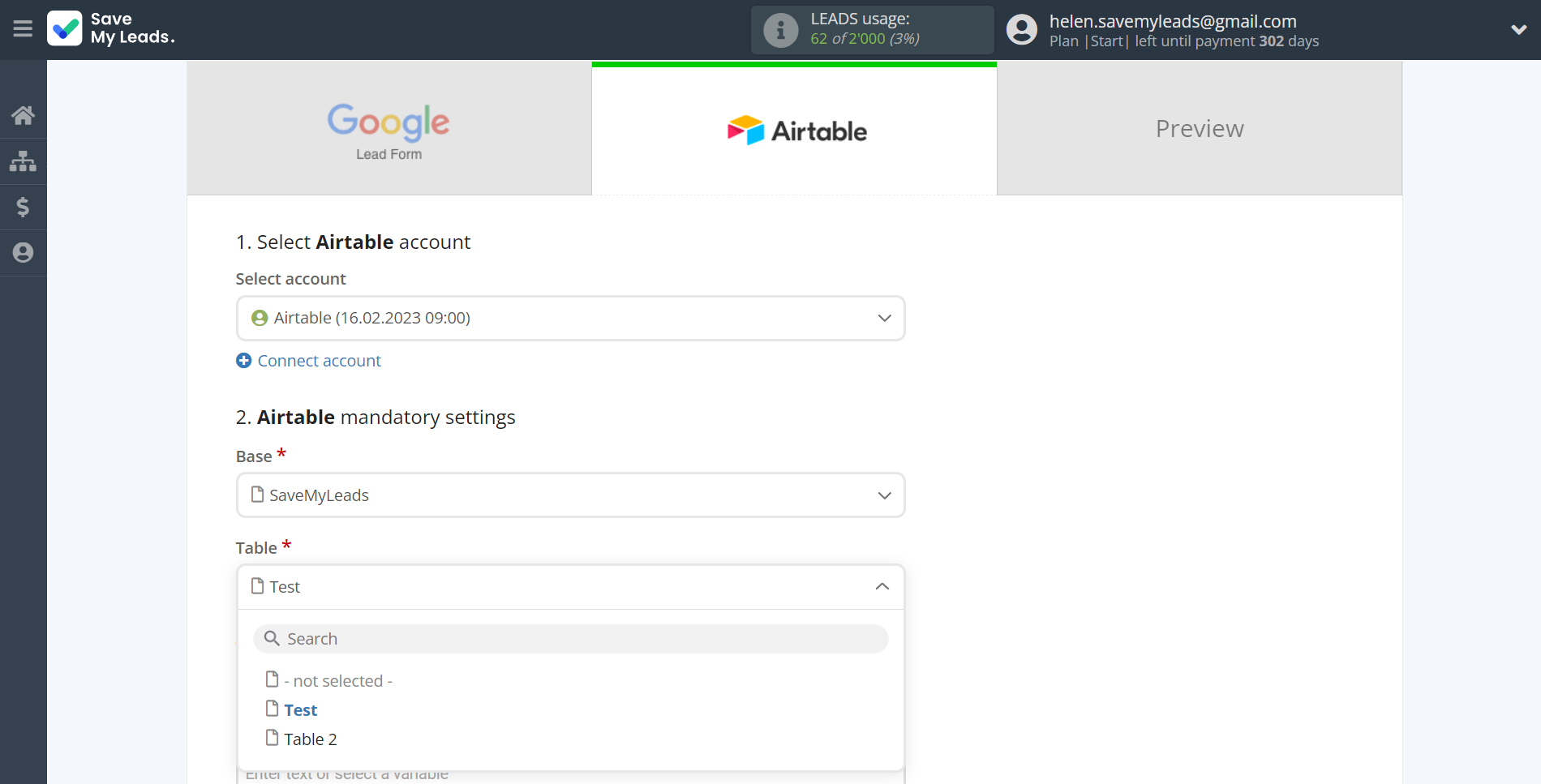 How to Connect Google Lead Form with AirTable | Assigning fields