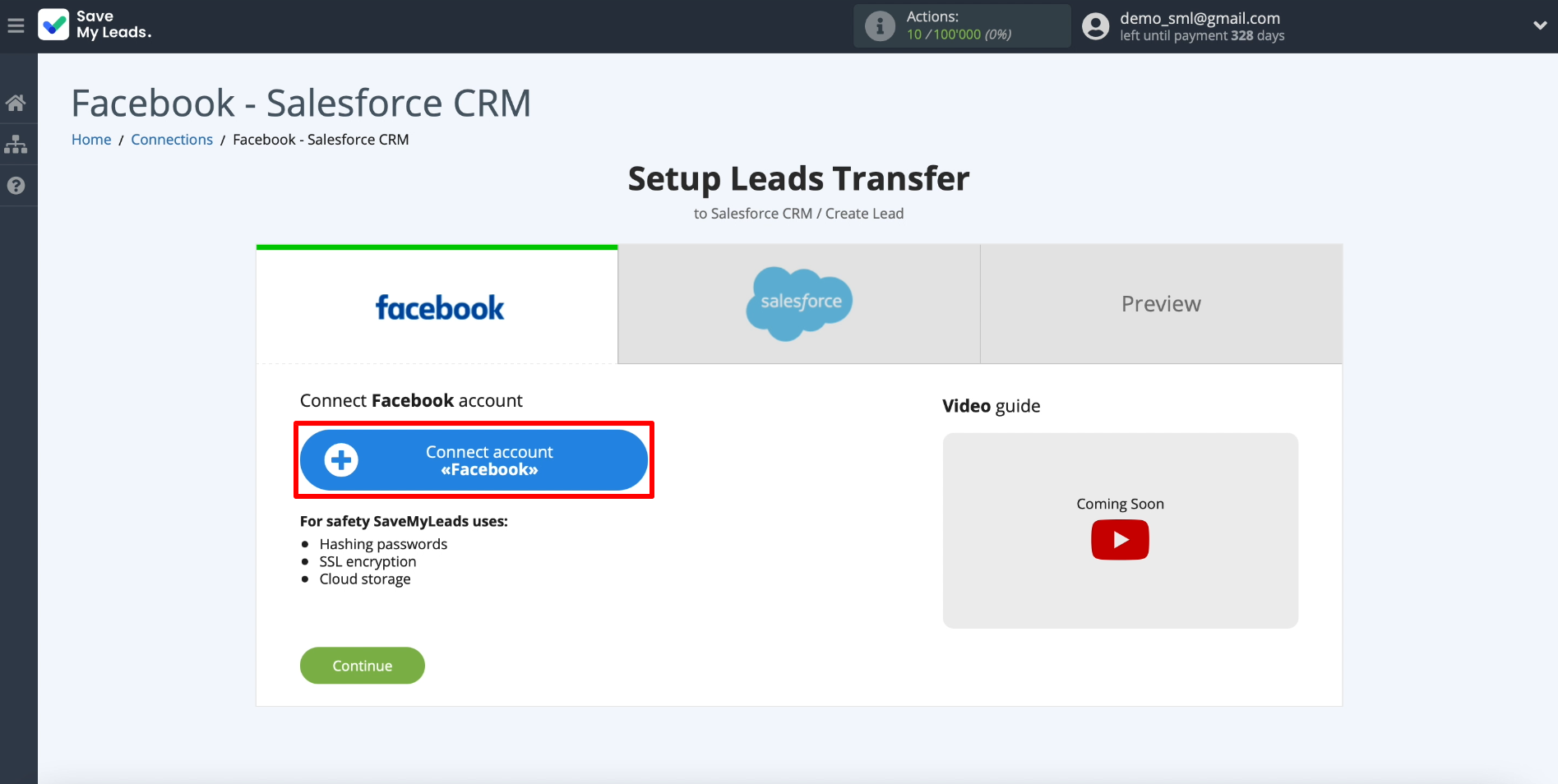 Salesforce and Facebook integration | Connecting Facebook