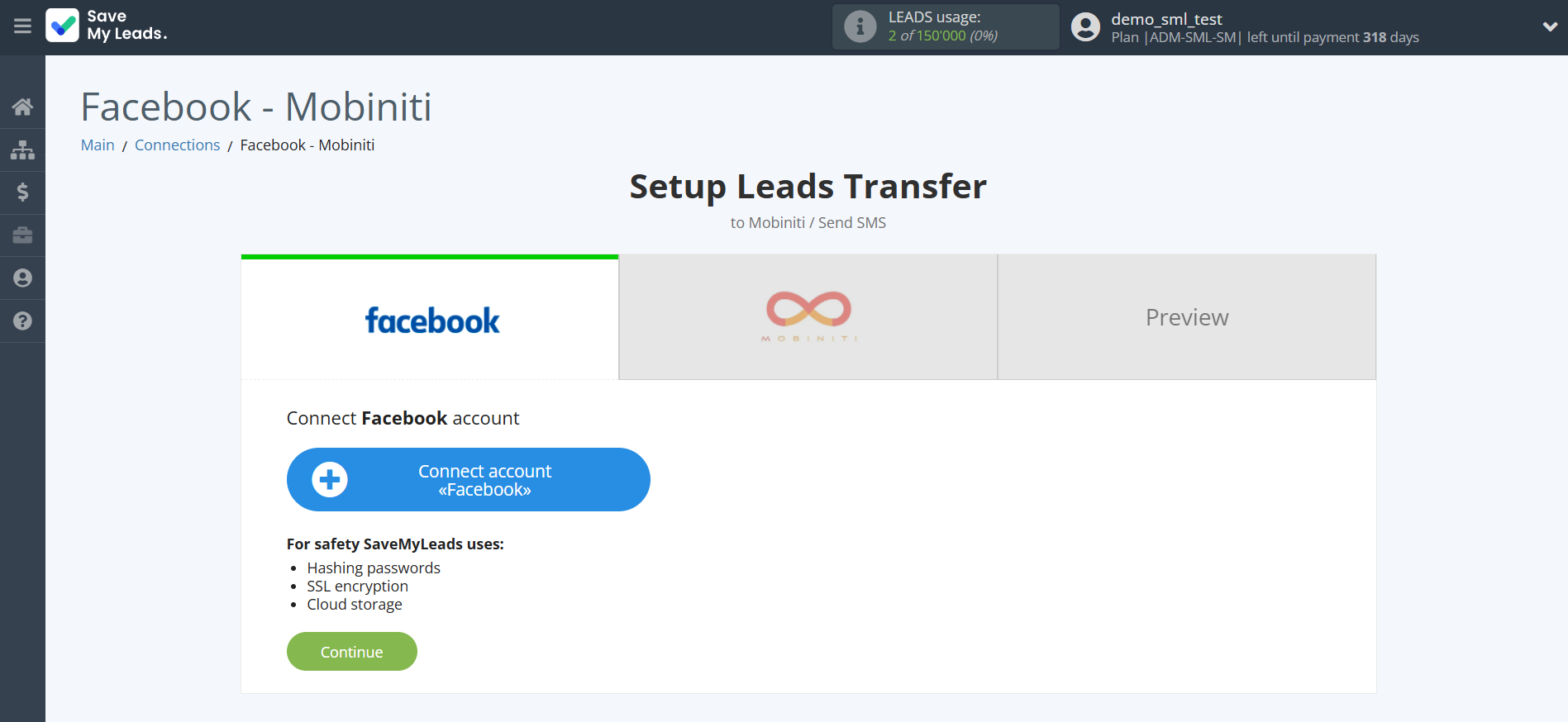 How to Connect Facebook with Mobiniti | Data Source account How to Connect Facebook with Mobiniti | Data Source account
