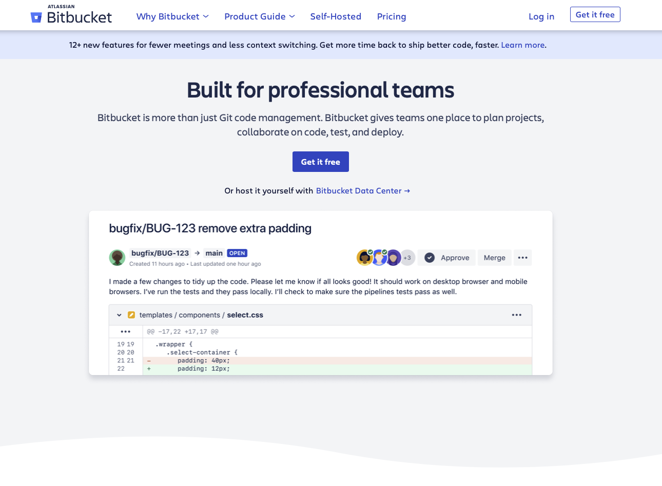 Bitbucket is a popular online hosting and collaborative project development service.