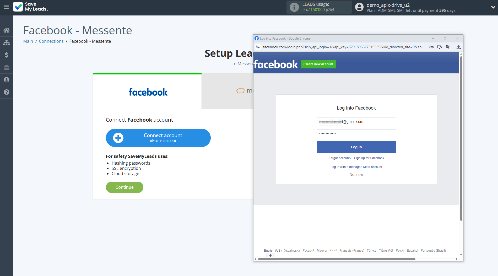 How to Connect Facebook with Messente | Data Source account connection How to Connect Facebook with Messente | Data Source account connection