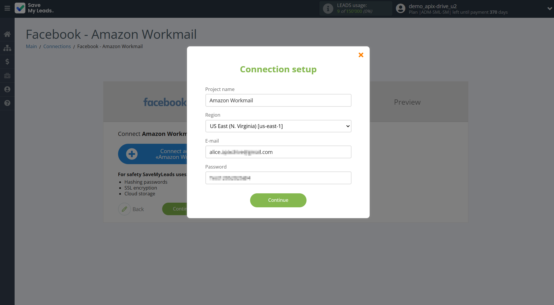 How to Connect Facebook with Amazon Workmail | Data Destination account connection How to Connect Facebook with Amazon Workmail | Data Destination account connection