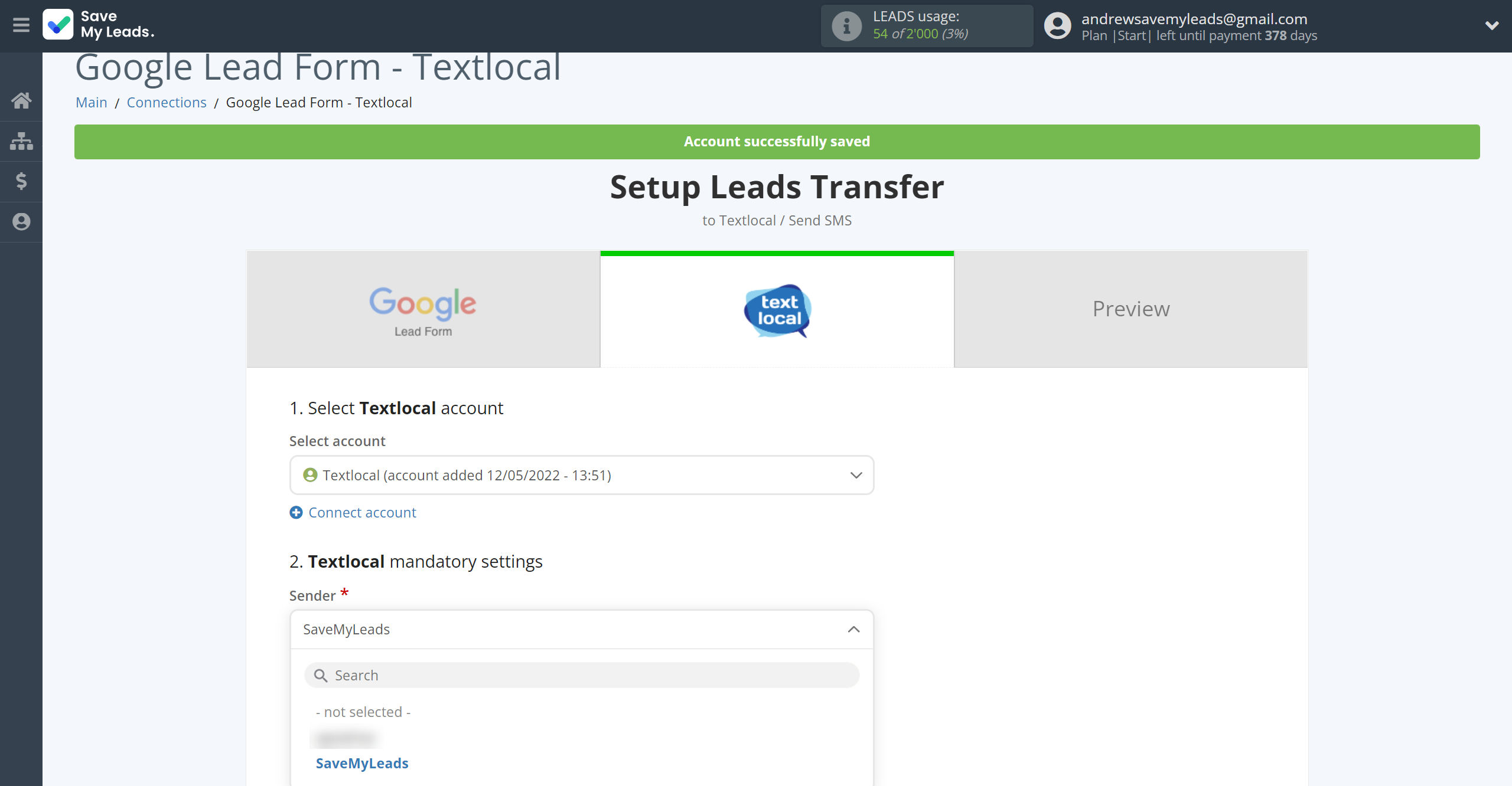 How to Connect Google Lead Form with Textlocal | Assigning fields