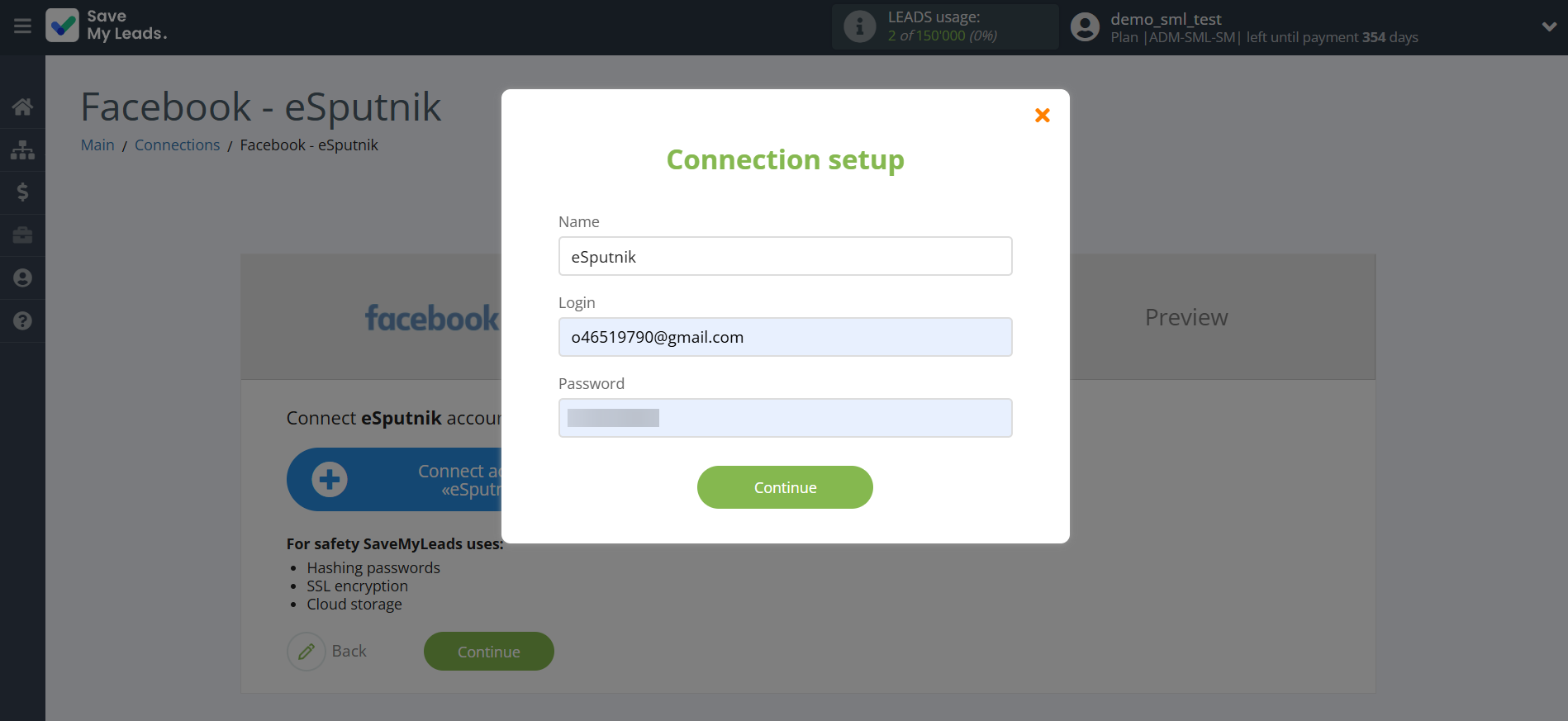 How to Connect Facebook with eSputnik Send SMS | Data Destination account connection How to Connect Facebook with eSputnik Send SMS | Data Destination account connection