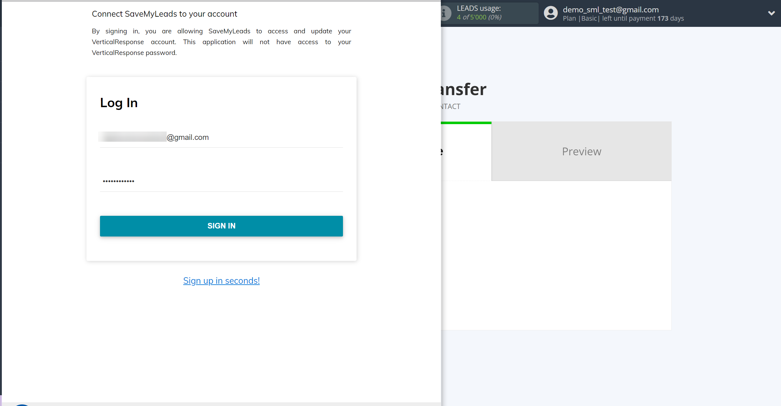 How to Connect TikTok with VerticalResponse | Data Destination account connection