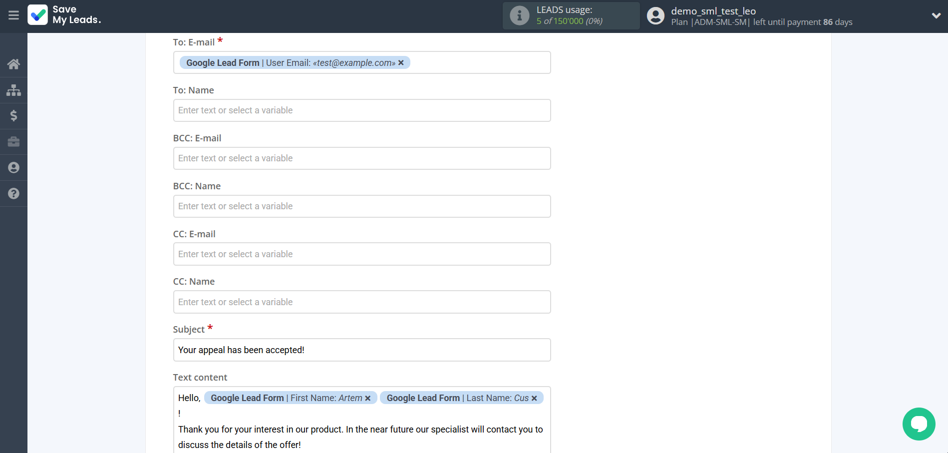 How to Connect Google Lead Form with Resend&nbsp;(Send Email)  | Assigning fields