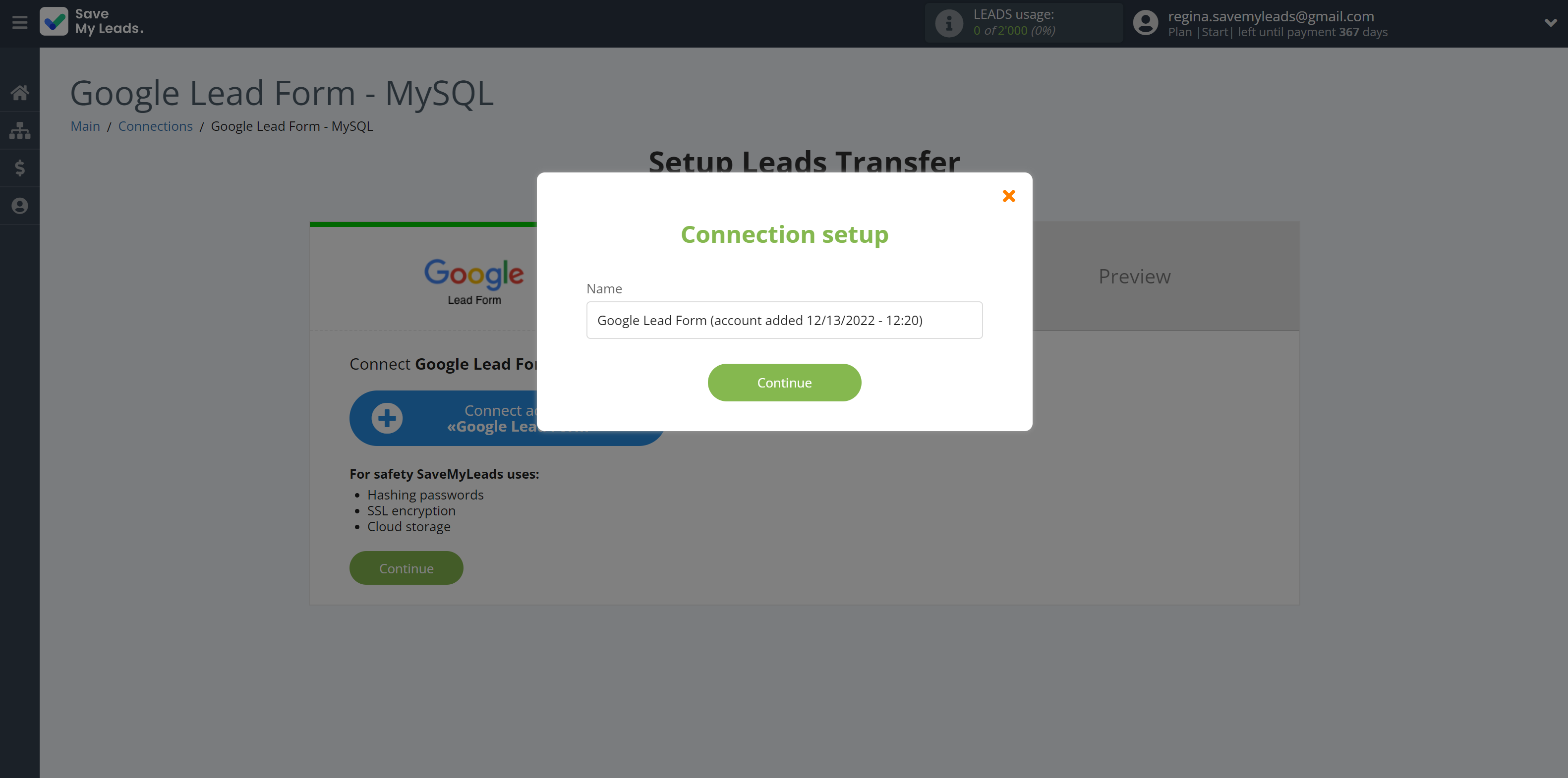 How to Connect Google Lead Form with MySQL | Data Source account connection