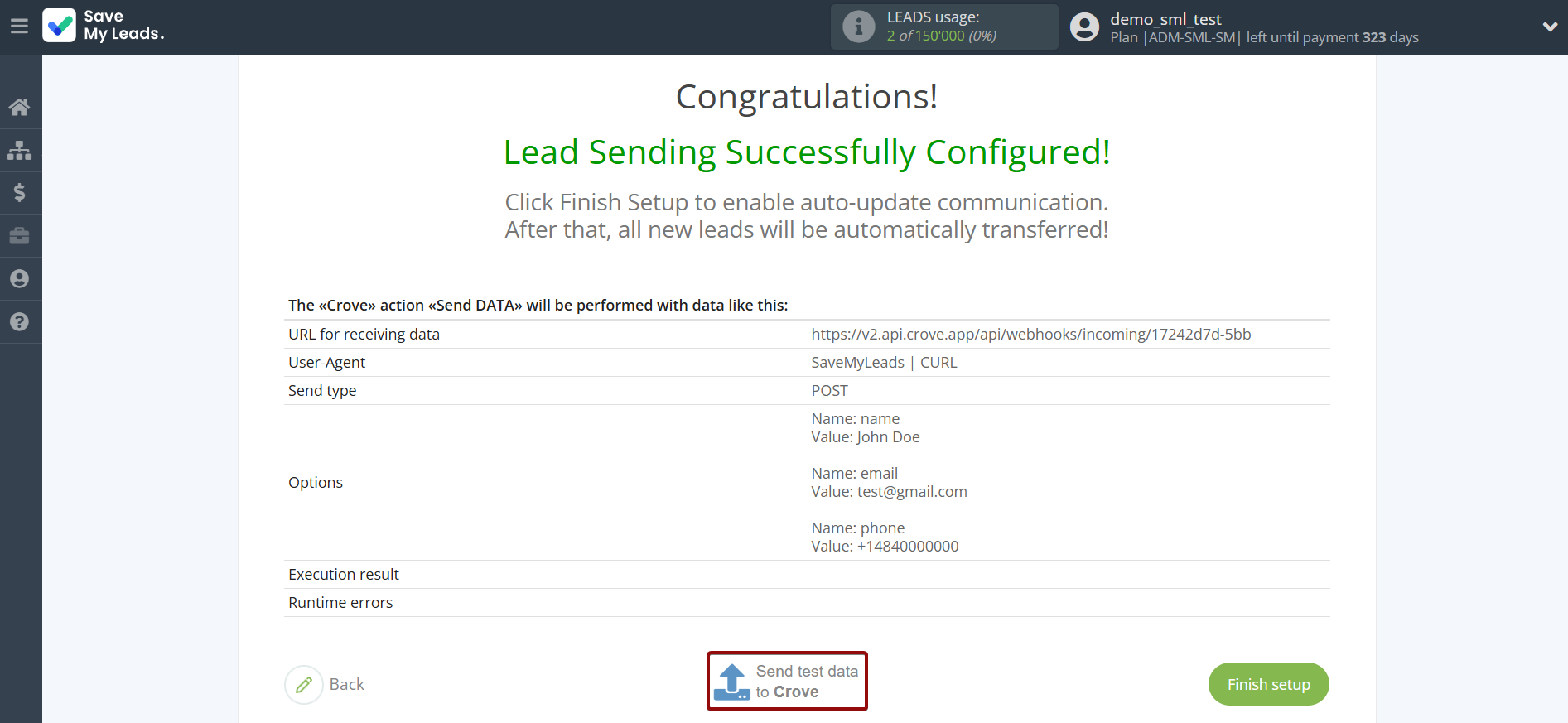How to Connect Facebook with Crove | Assigning fields How to Connect Facebook with Crove | Assigning fields