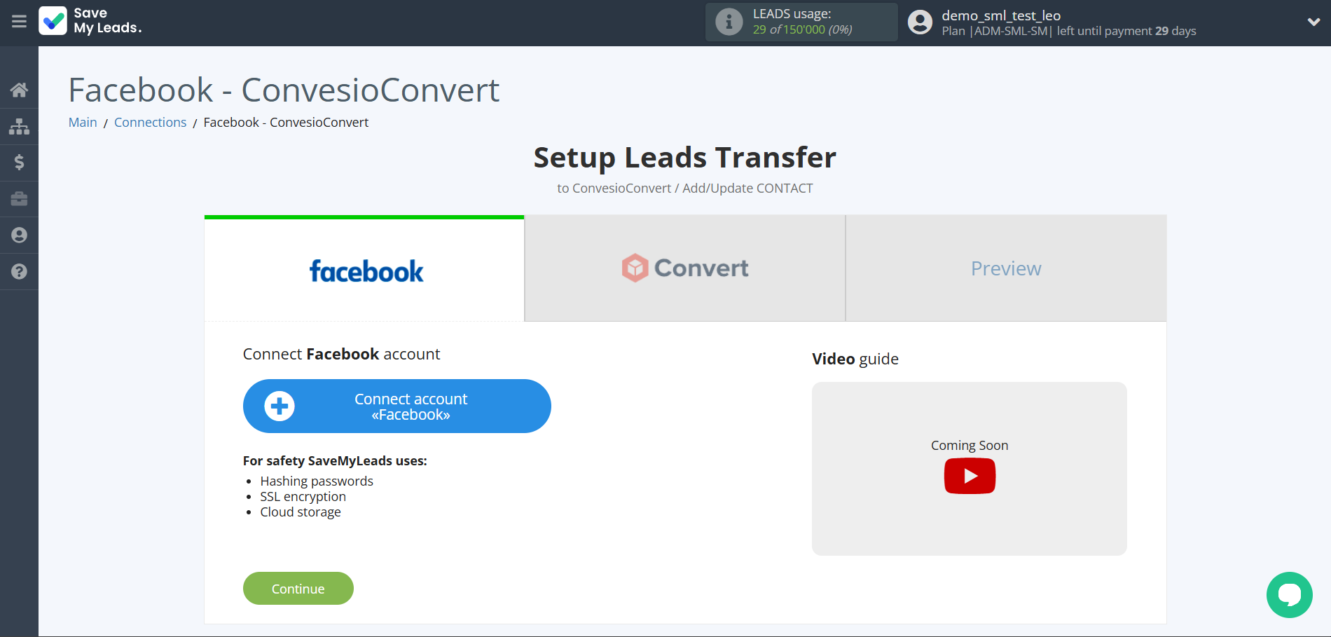 How to Connect Facebook with ConvesioConvert | Data Source account connection How to Connect Facebook with ConvesioConvert | Data Source account connection