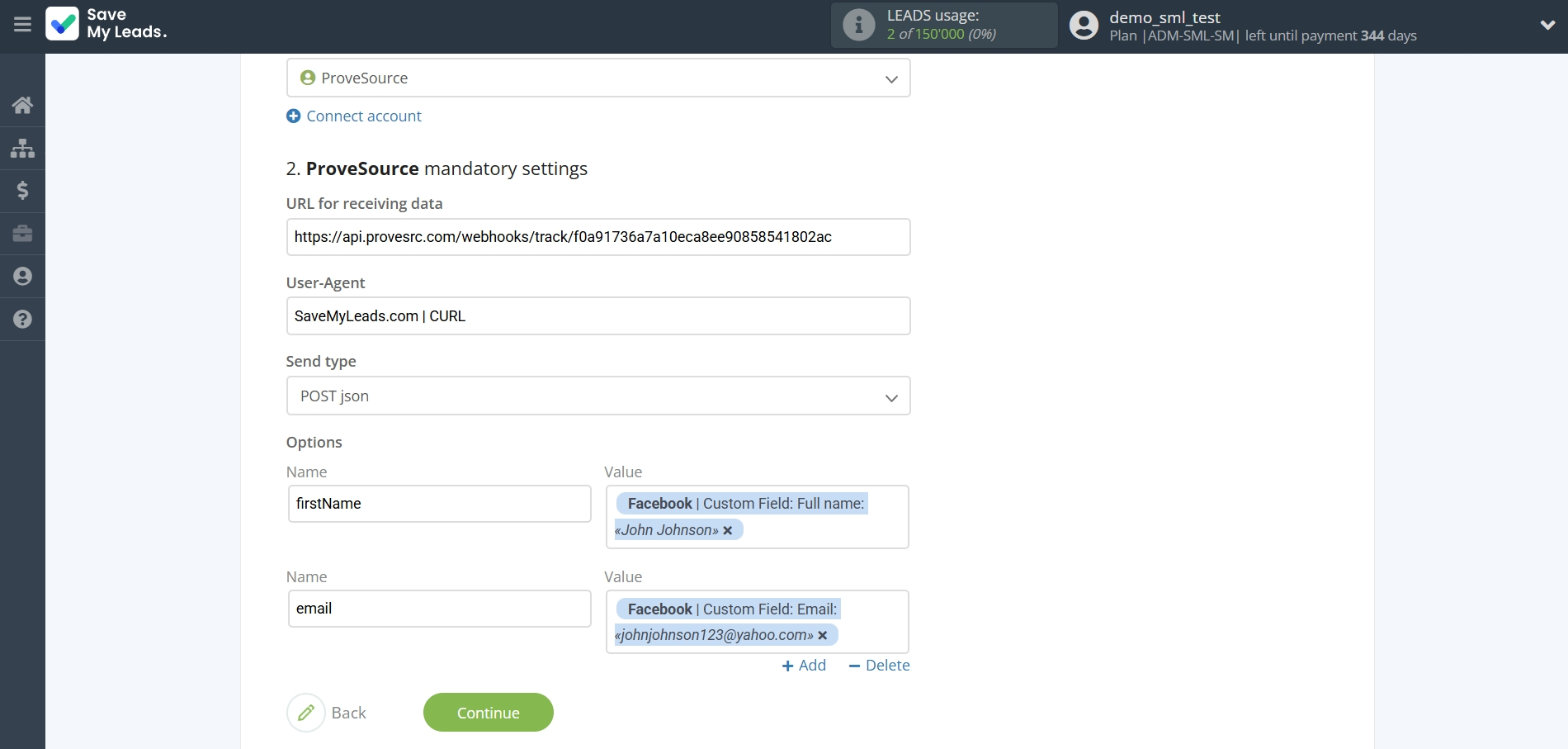 How to Connect Facebook with ProveSource | Assigning fields How to Connect Facebook with ProveSource | Assigning fields