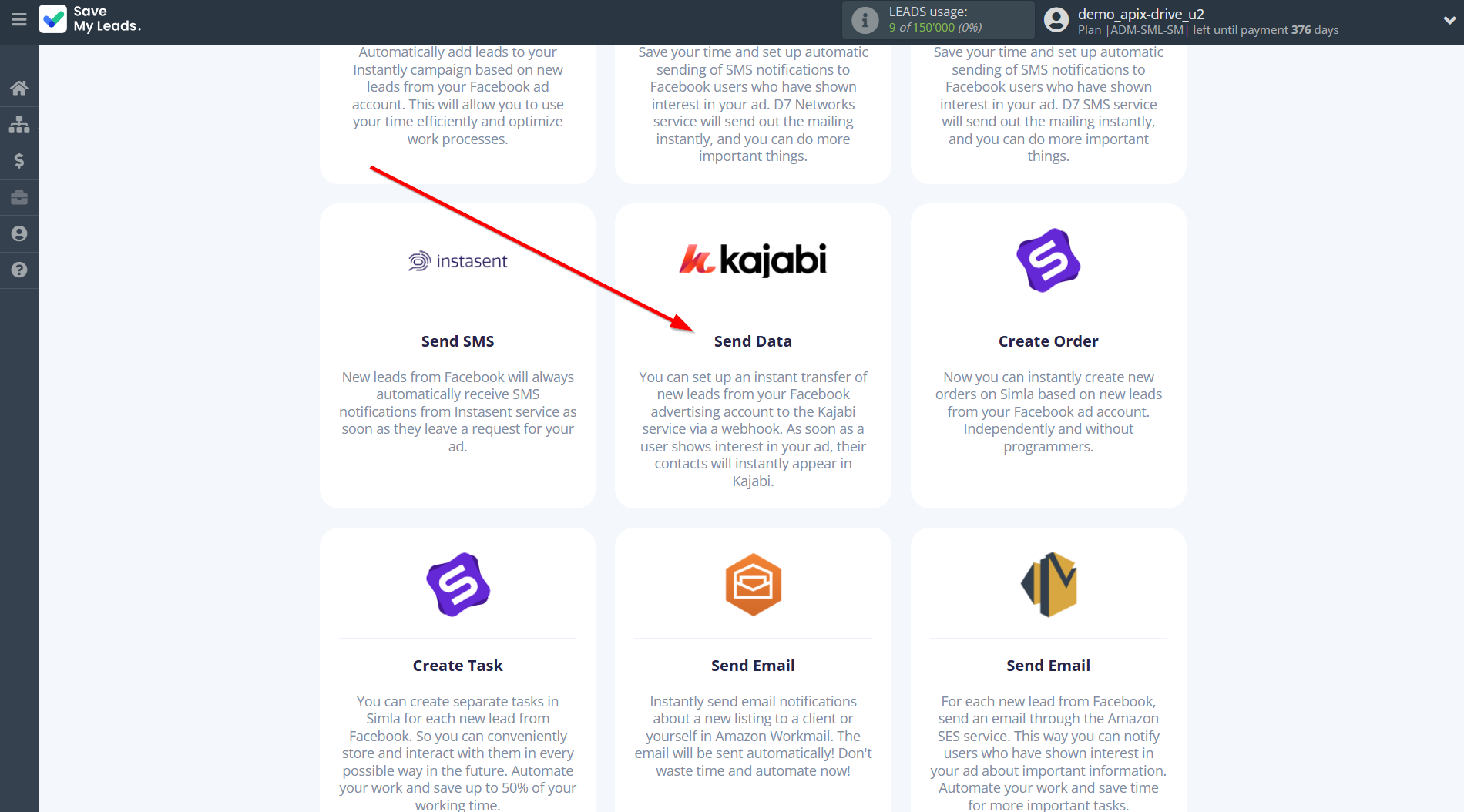 How to Connect Facebook with Kajabi | Data Destination system selection How to Connect Facebook with Kajabi | Data Destination system selection