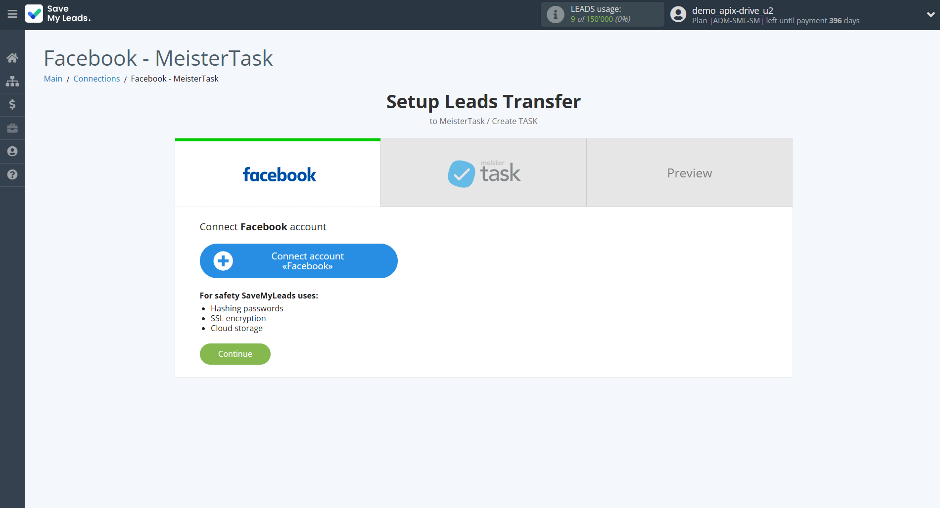 How to Connect Facebook with MeisterTask | Data Source account connection How to Connect Facebook with MeisterTask | Data Source account connection