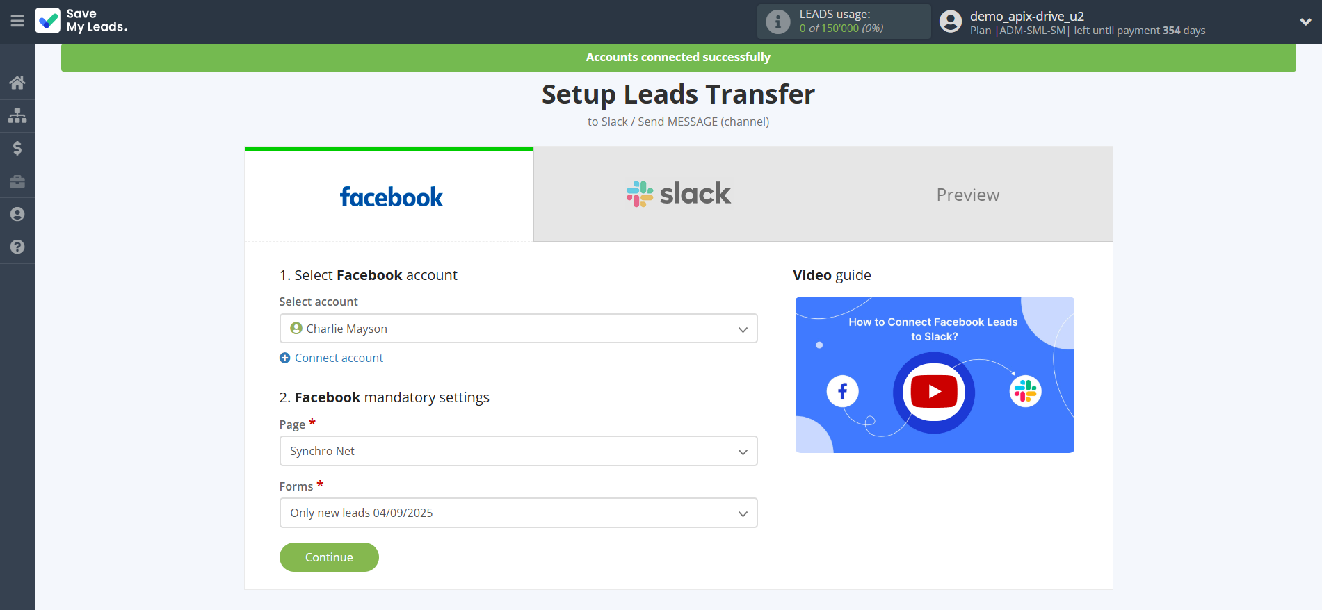 How to Connect Facebook with Slack Channel Notification | Data Source account connection How to Connect Facebook with Slack Channel Notification | Data Source account connection