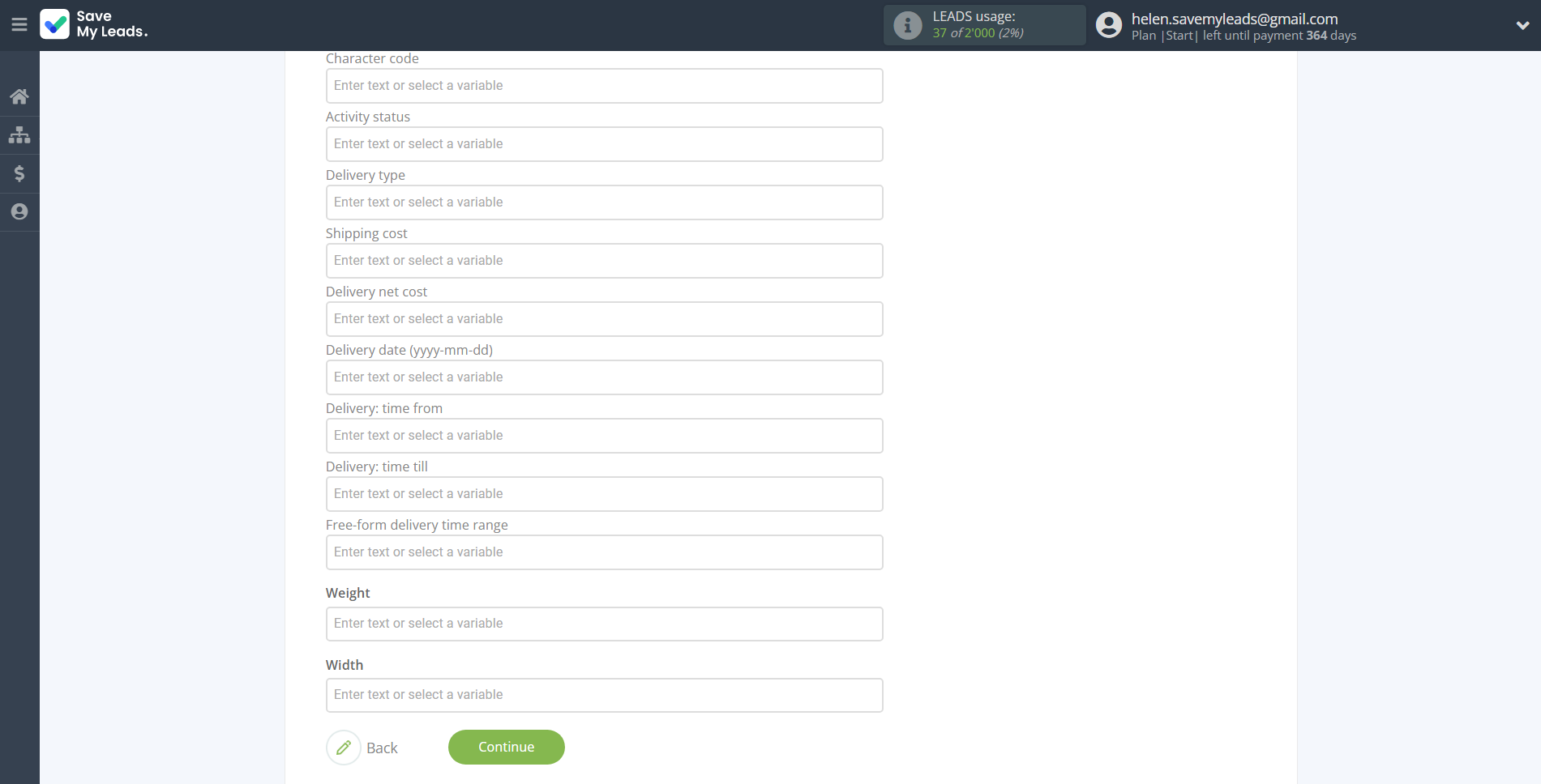 How to Connect Webhooks with Simla Create Order | Assigning fields